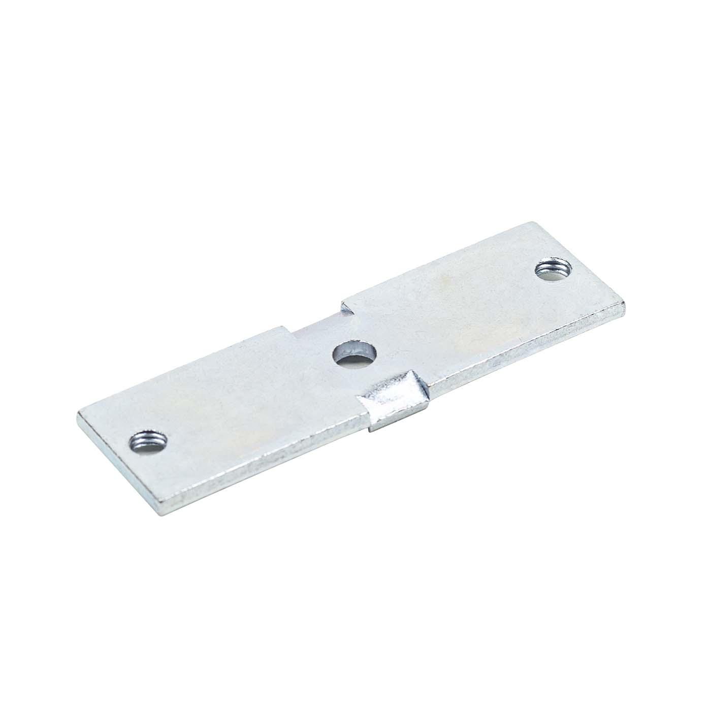 AZ 10.4 Connecting plate with anti-twist protection made of steel 1x Ø 6.5mm / 2x M6, 25x80x3mm  