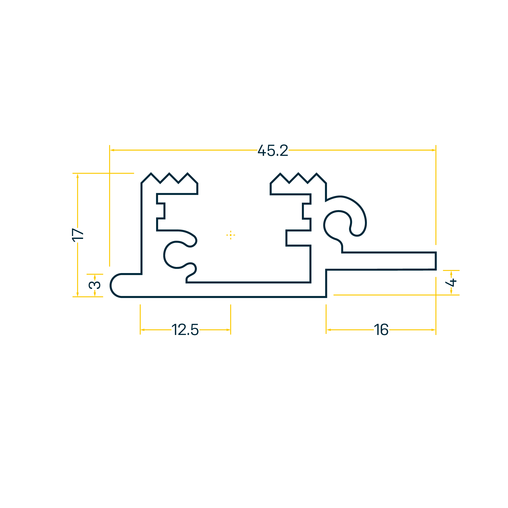 SP 45.0 Profil à assembler