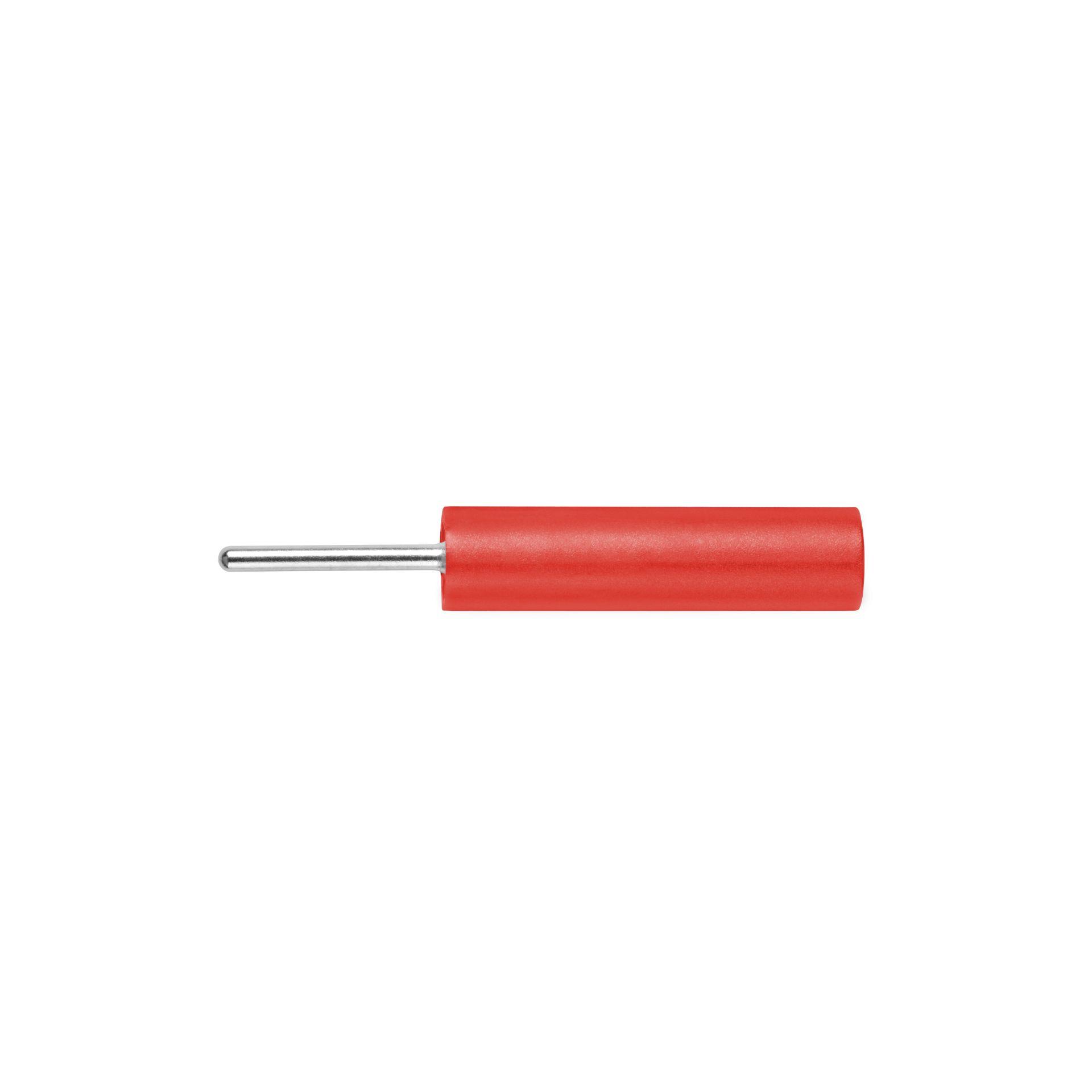 Laboratory socket ø 4mm, pin length 13.5mm, red