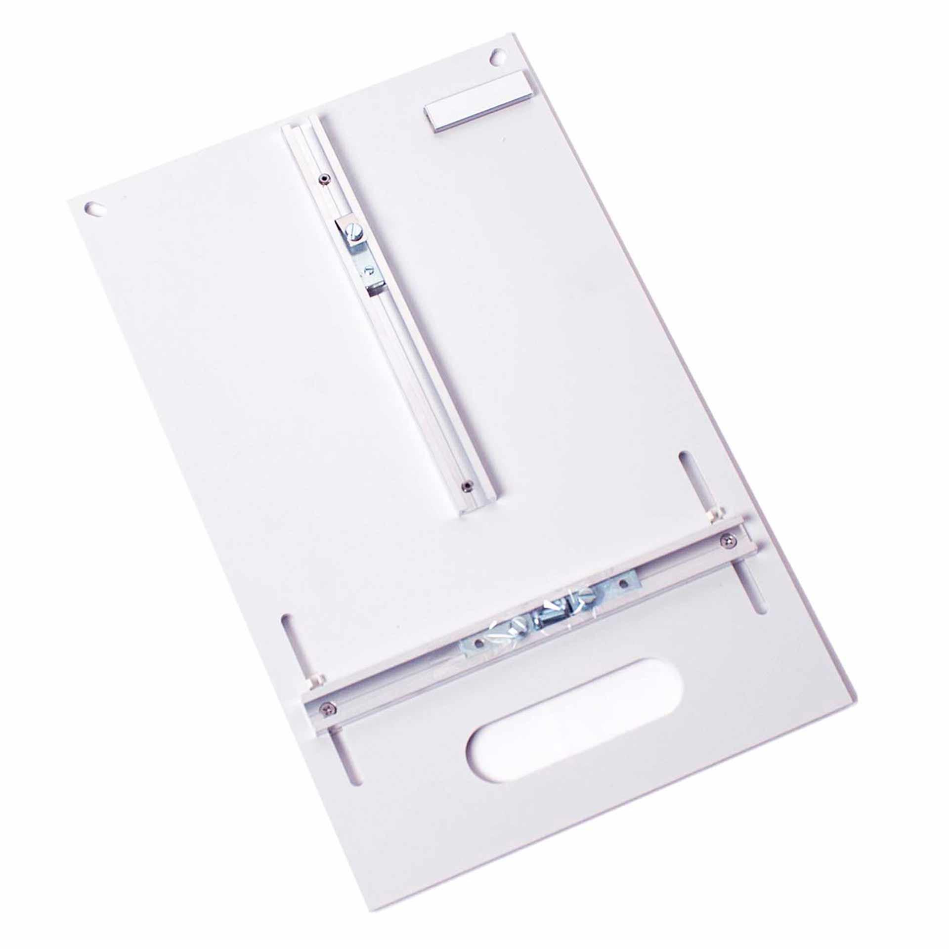 Zählerplatte BKW, spez., 1x110mm, oval, Bez. 80, 250x400mm, Iroplast sans halogène, 7035