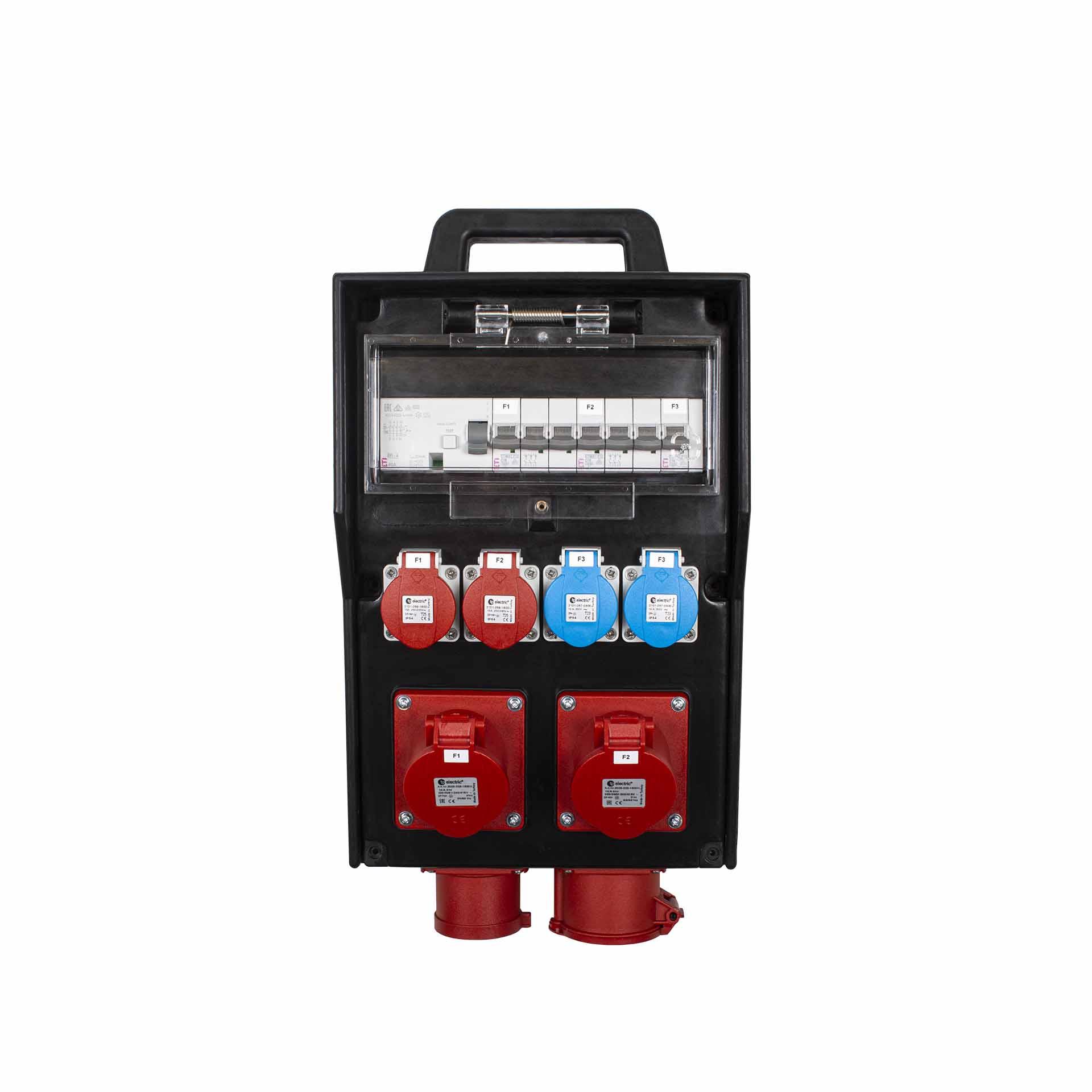 Hard rubber site power distributor 261S-08-3H 32A