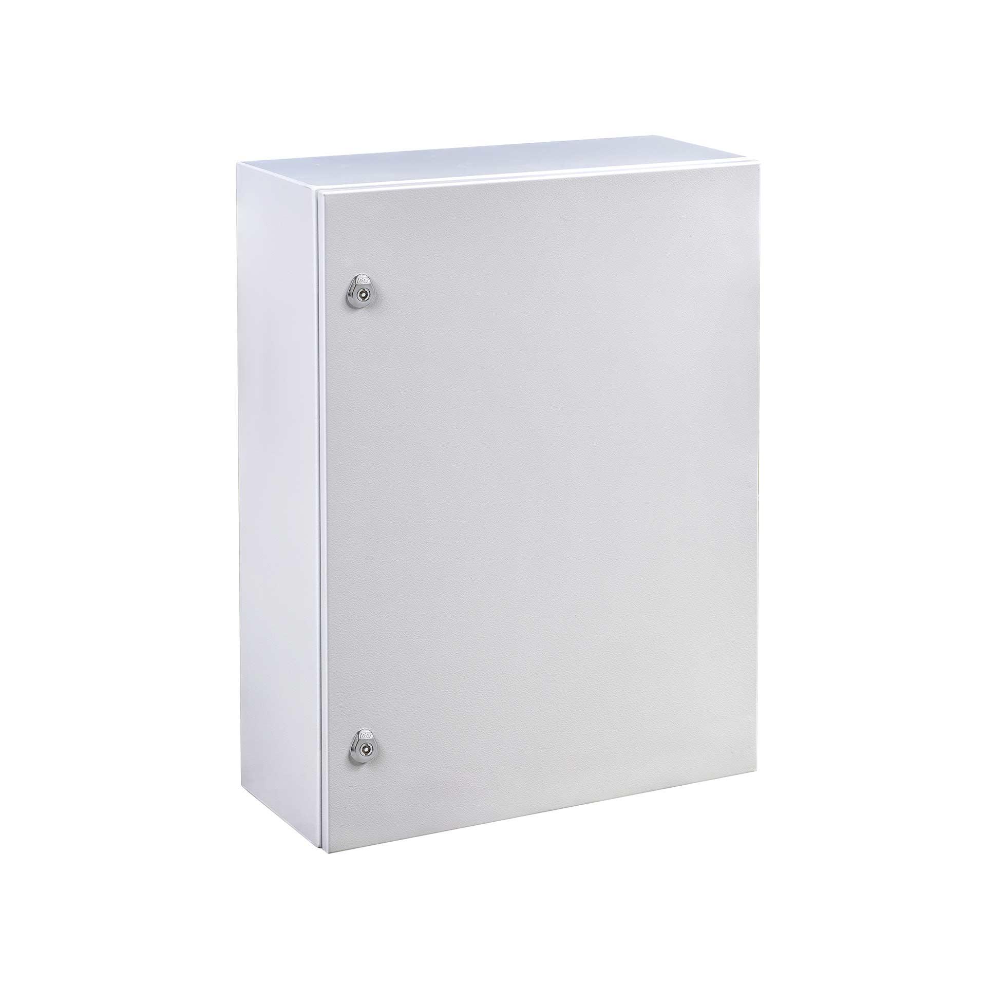 Wall-mounted enclosure IP66, RAL 7035, WxHxD 400x500x200mm, without mounting plate