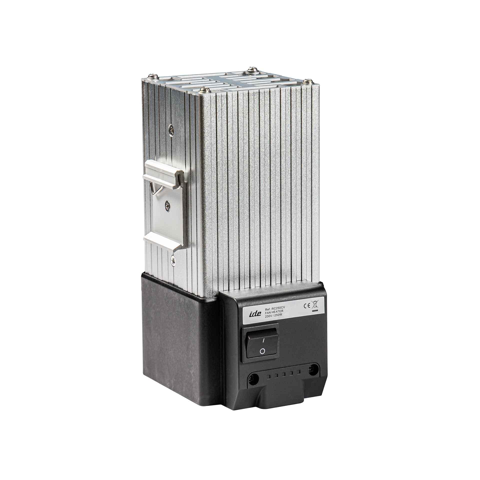 Ventilated heating element, 250W heating power, 230V AC, with overheating protection