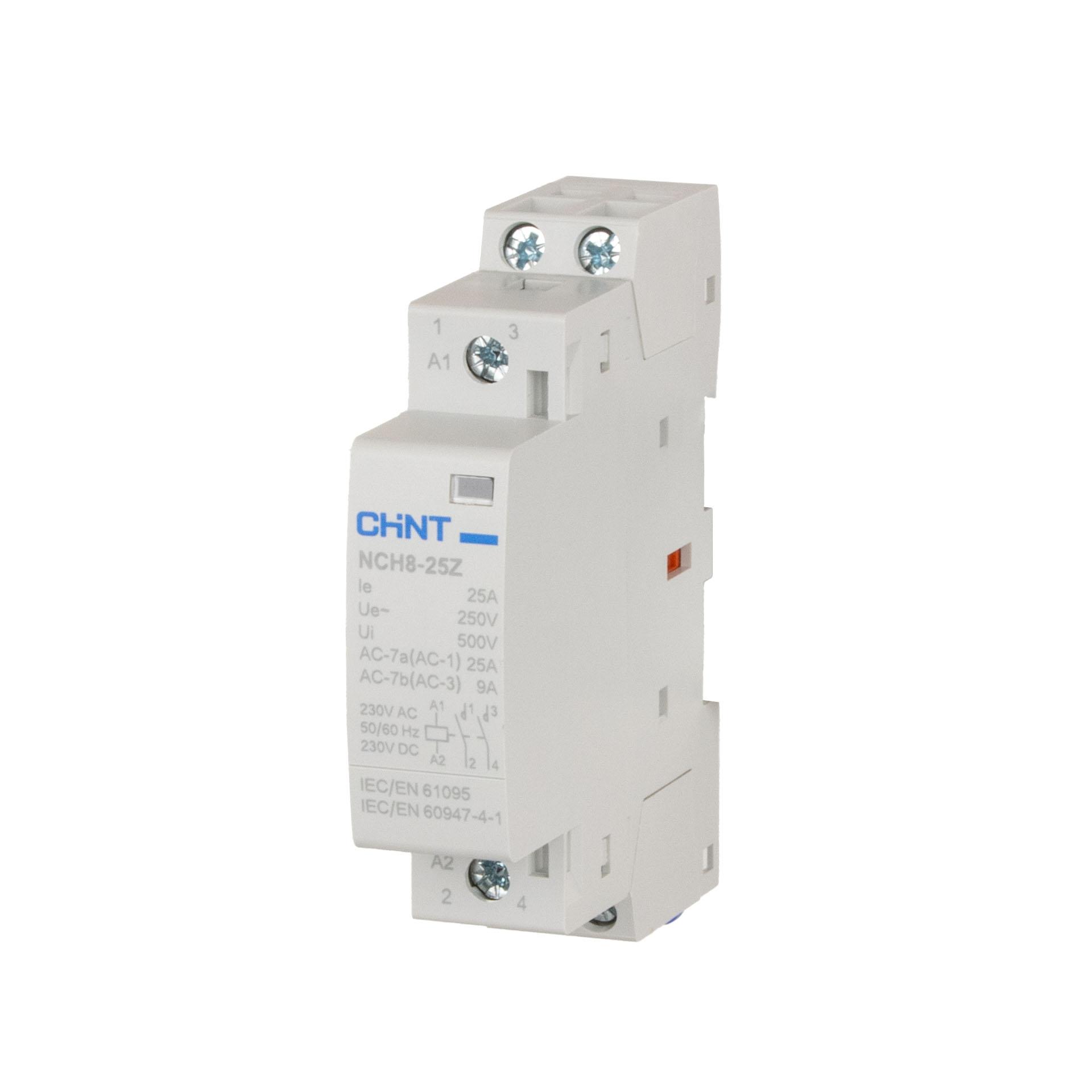 Chint Installationsschütz, 2-polig, 25A (AC-1 400V), AC/DC 230V, 2 Schliesser