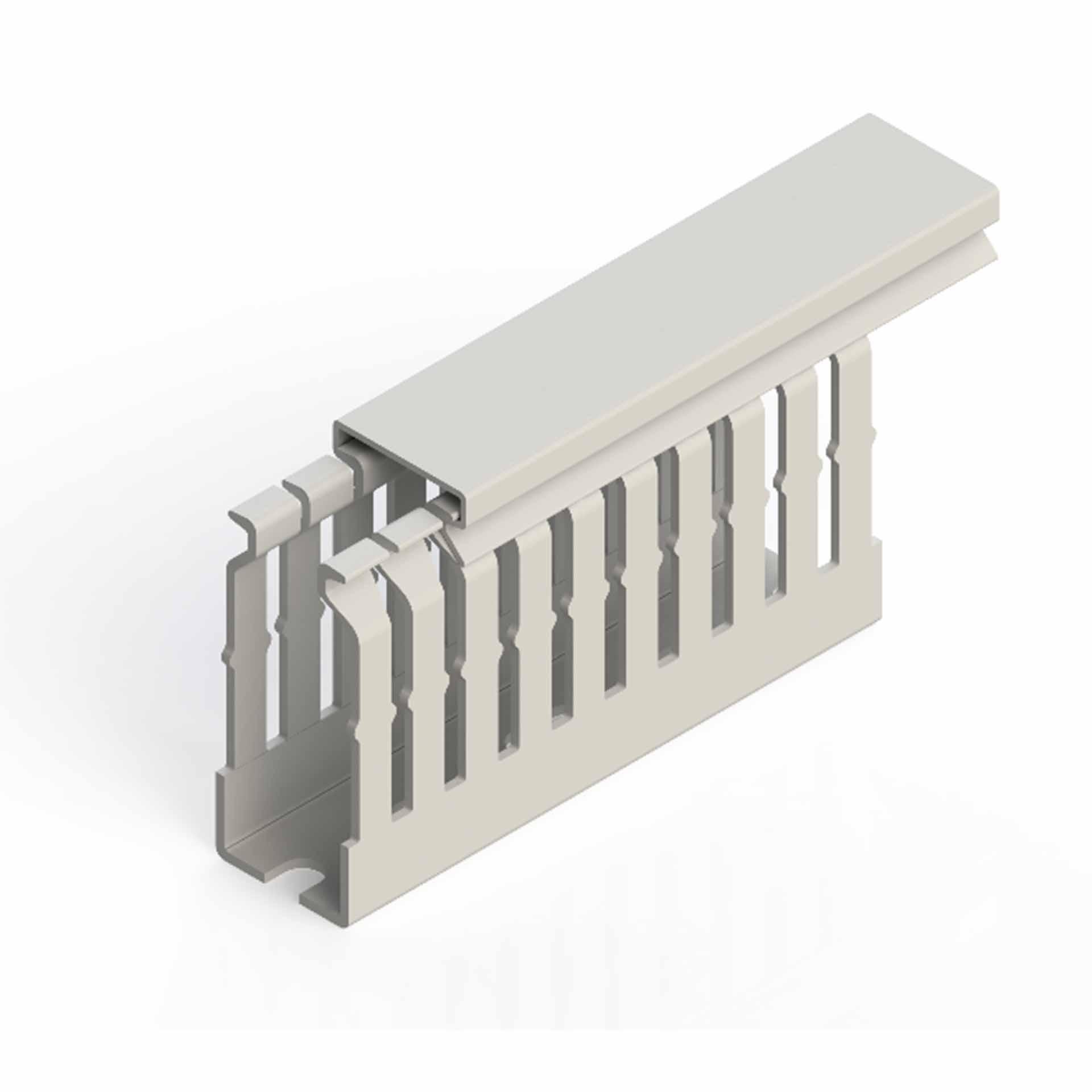 Canalina per cavi senza alogeni, grigio chiaro (VK-GN) / 25x80 mm (LxA) - larghezza del nastro 5 mm