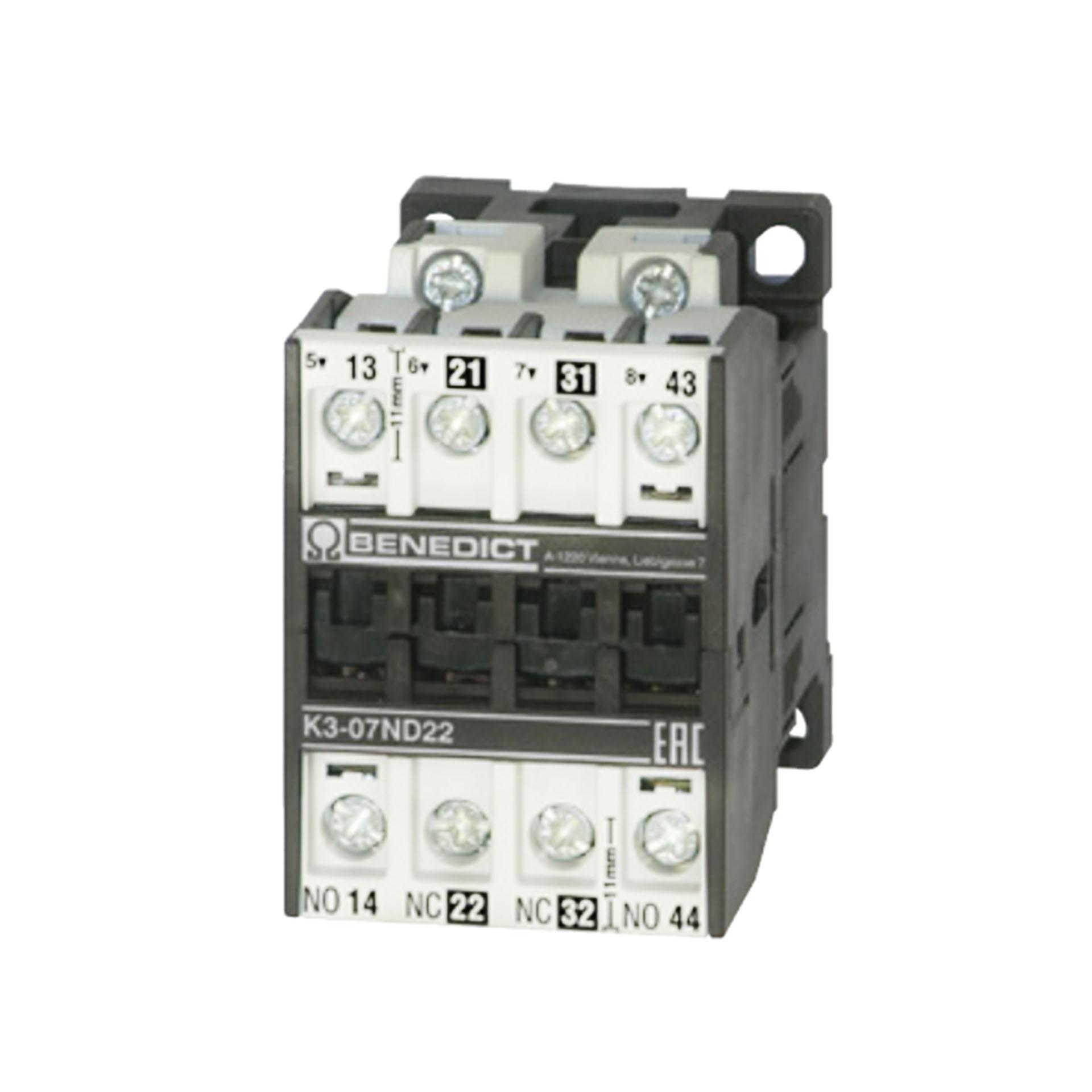 Hilfsschütz 4-polig, 3S+1Ö, 4A AC15, K3-07ND31 230V AC