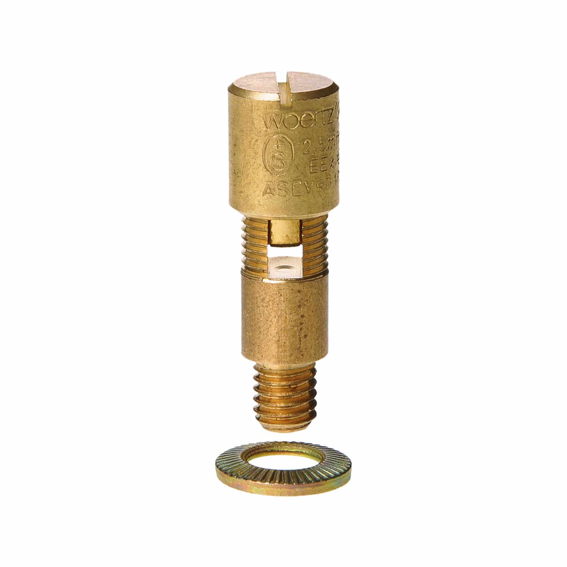 Terminale per conduttore di protezione nudo, 2,5 mm² M6x5 mm