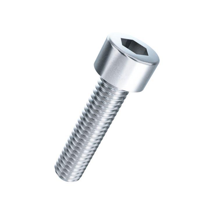 Cheese head screw with hexagon socket M5x12mm, steel 8.8, galvanised-blue
