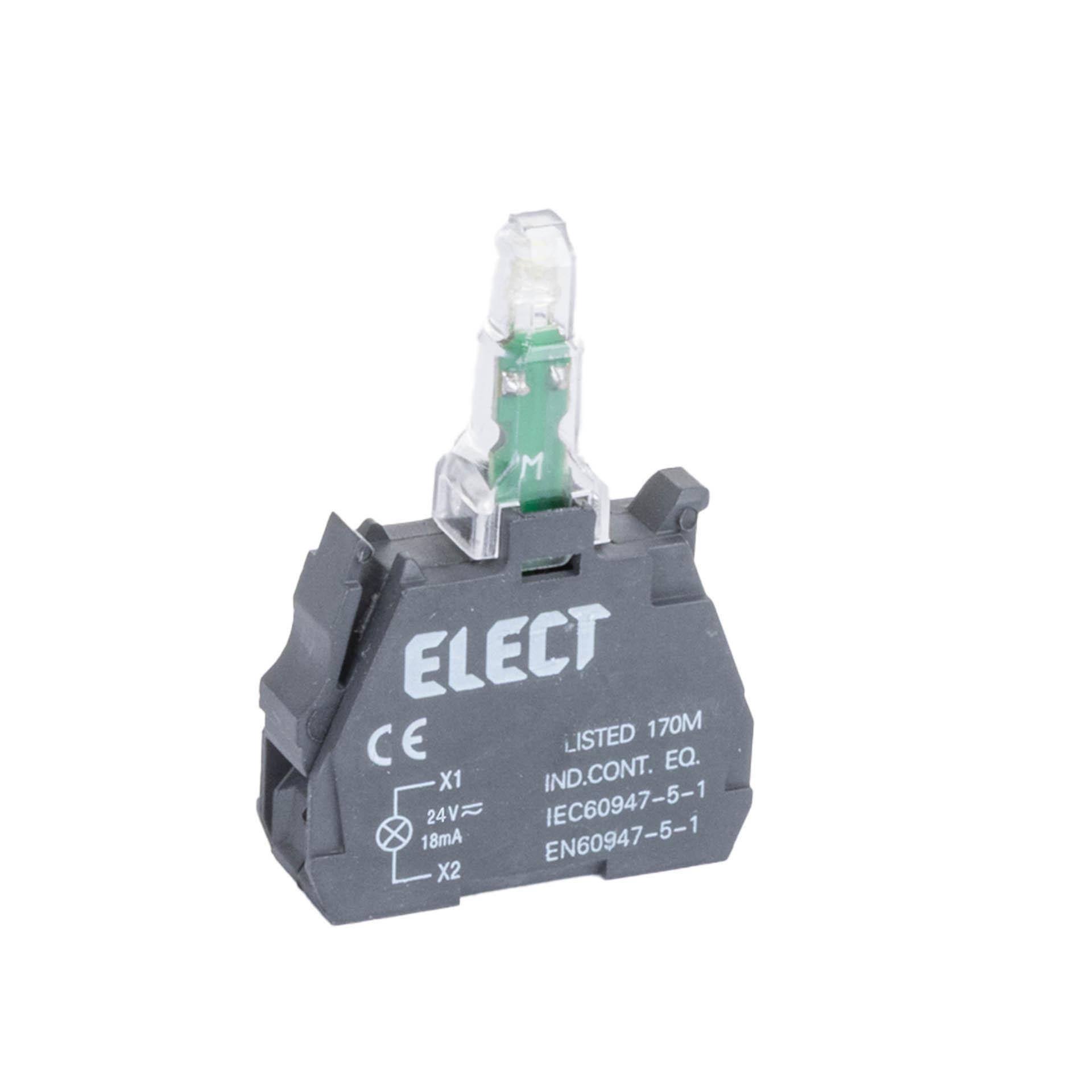LED-Lampe weiss, 24VAC/DC, Ø 22.5mm
