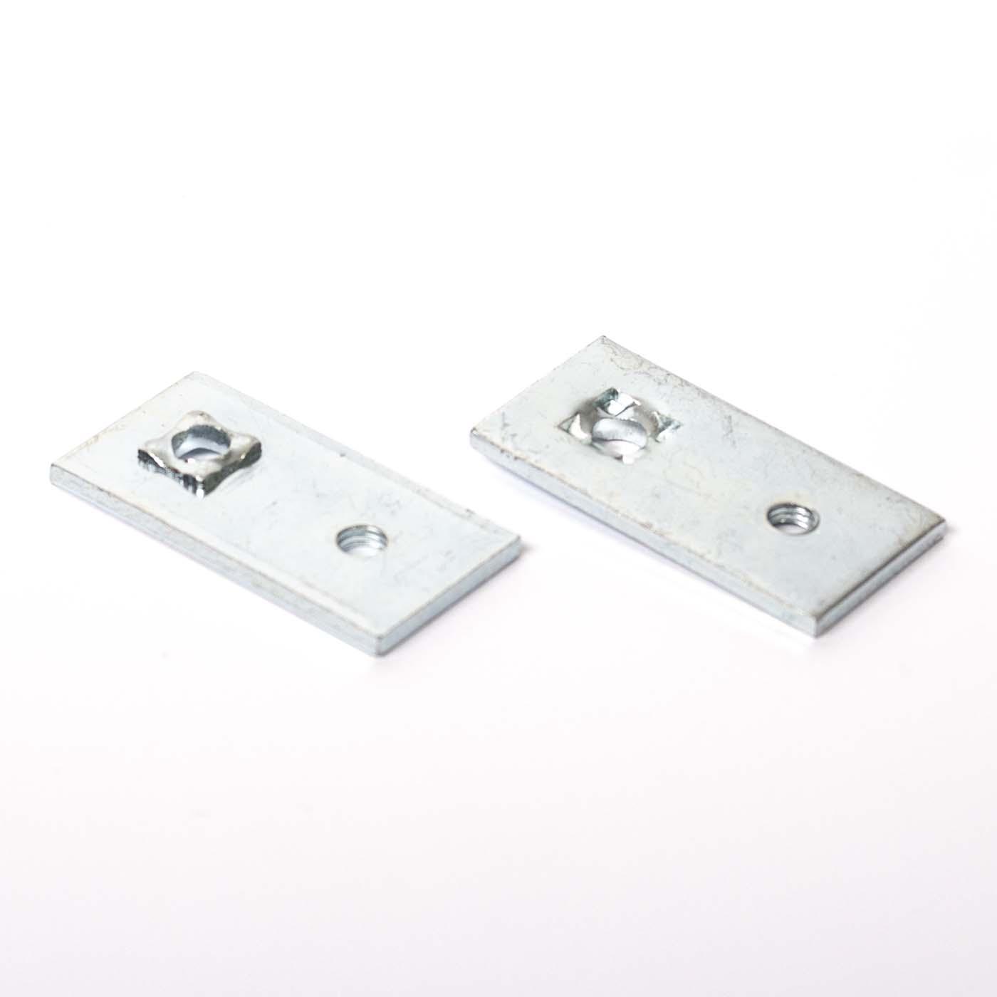 AZ 10.2 Plaque de raccordement en acier Ø 6.5 mm / M6 / 25x50x3mm