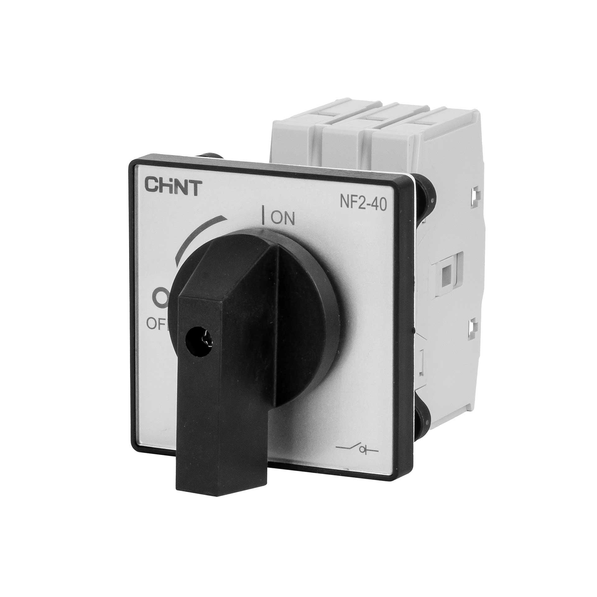 Chint Lasttrennschalter 40A, 3P, 690V AC, IP20, mit grauem Drehgriff, NF2-40/3HB