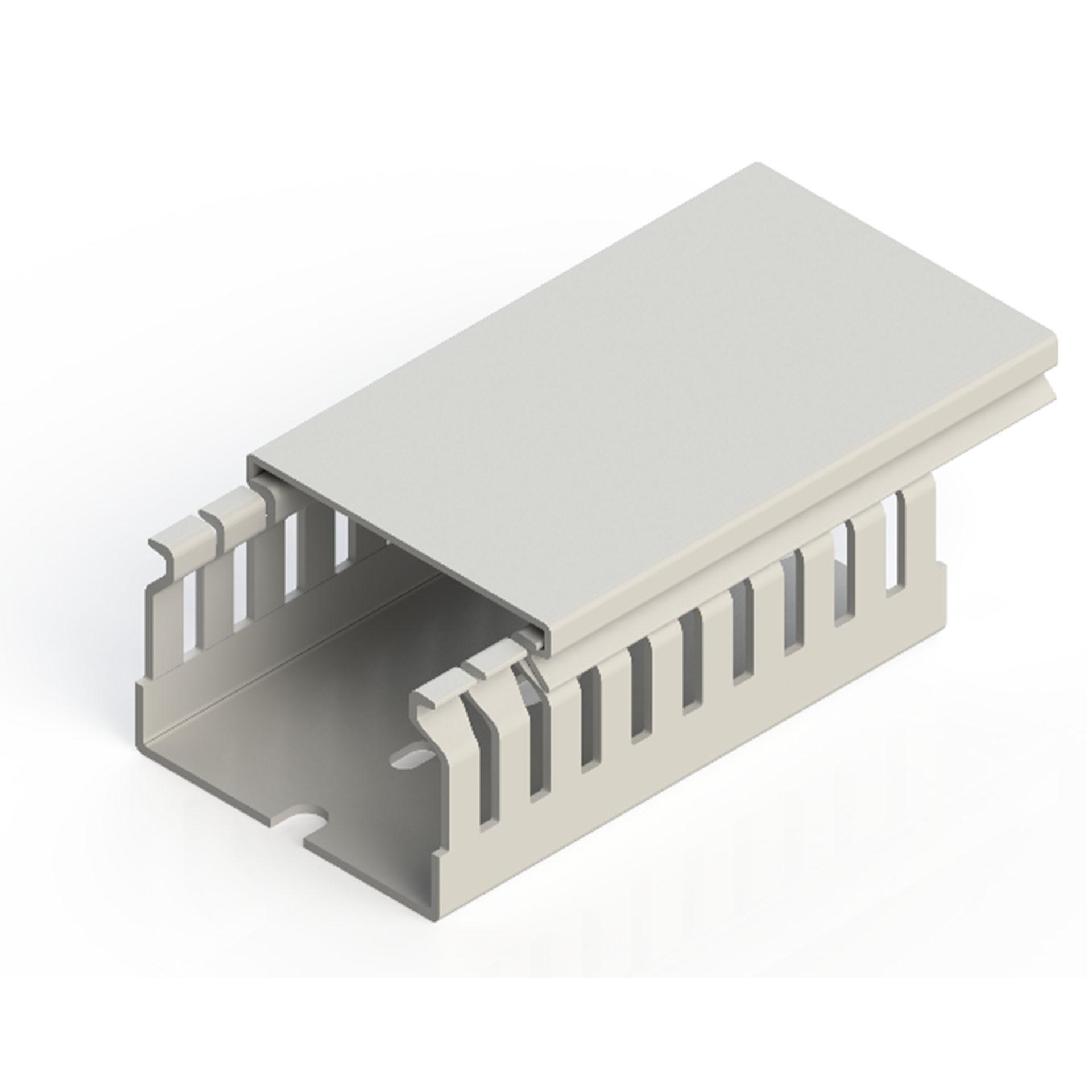 Canalina per cavi senza alogeni grigio chiaro (VK-GN) / 60x40mm (LxH)