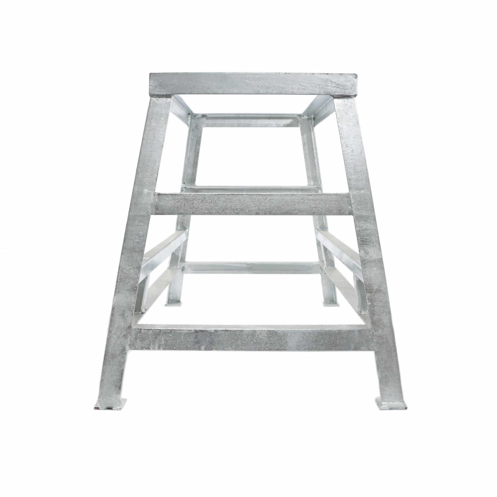 Hot-dip galvanised base frame, 800x380x600mm WxDxH, can be operated with pallet truck