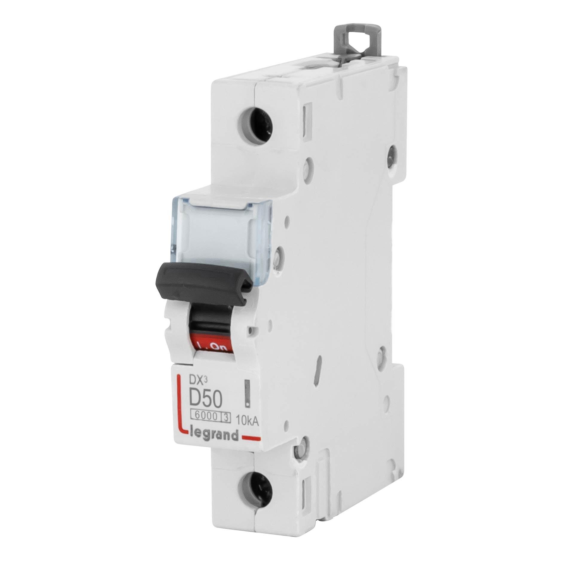 Interruttore automatico standard 1P, caratteristica D / 50A, 6kA