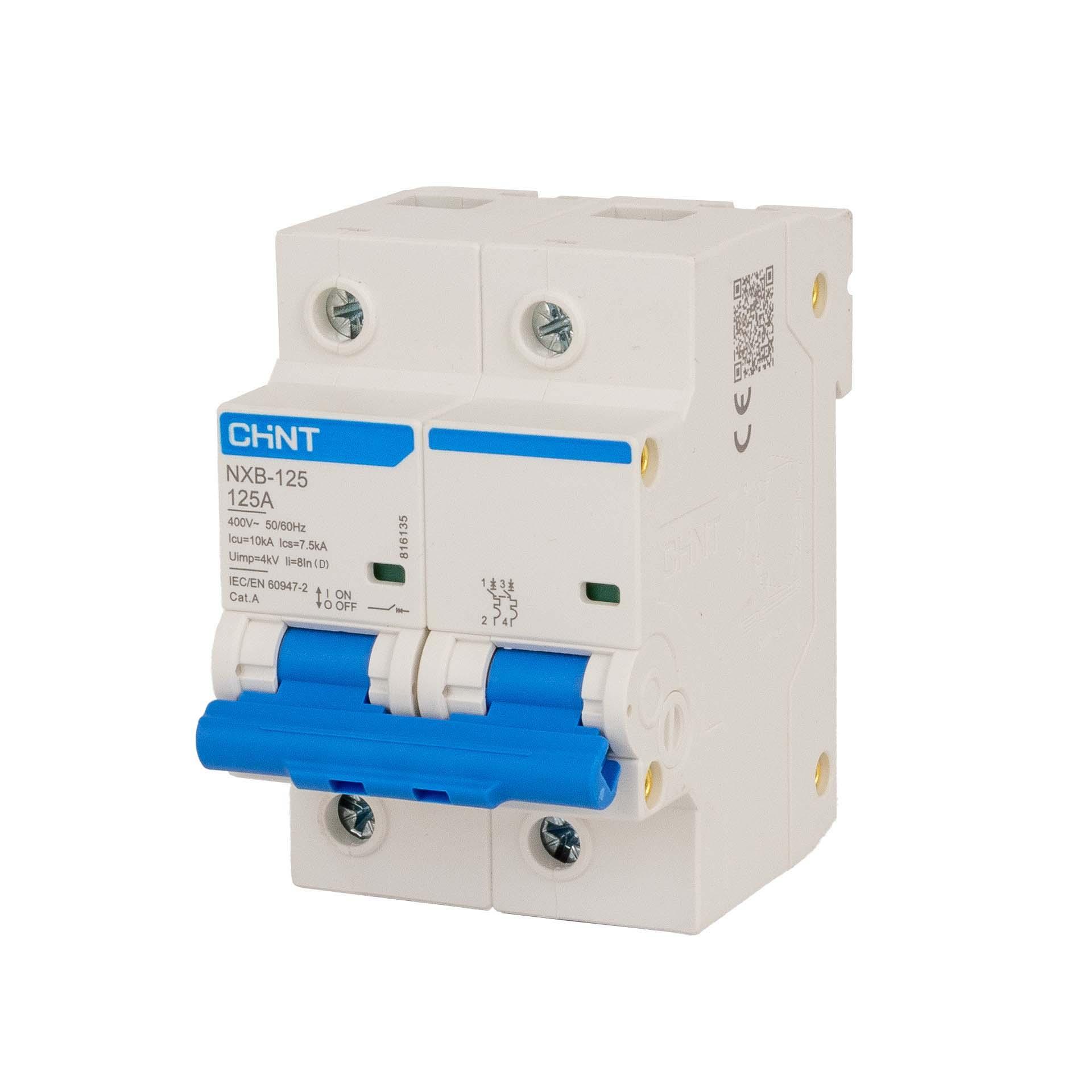 Chint Leitungsschutzschalter - MCB, 2P, Charakteristik D / 125A, 10kA, Typ NXB-125