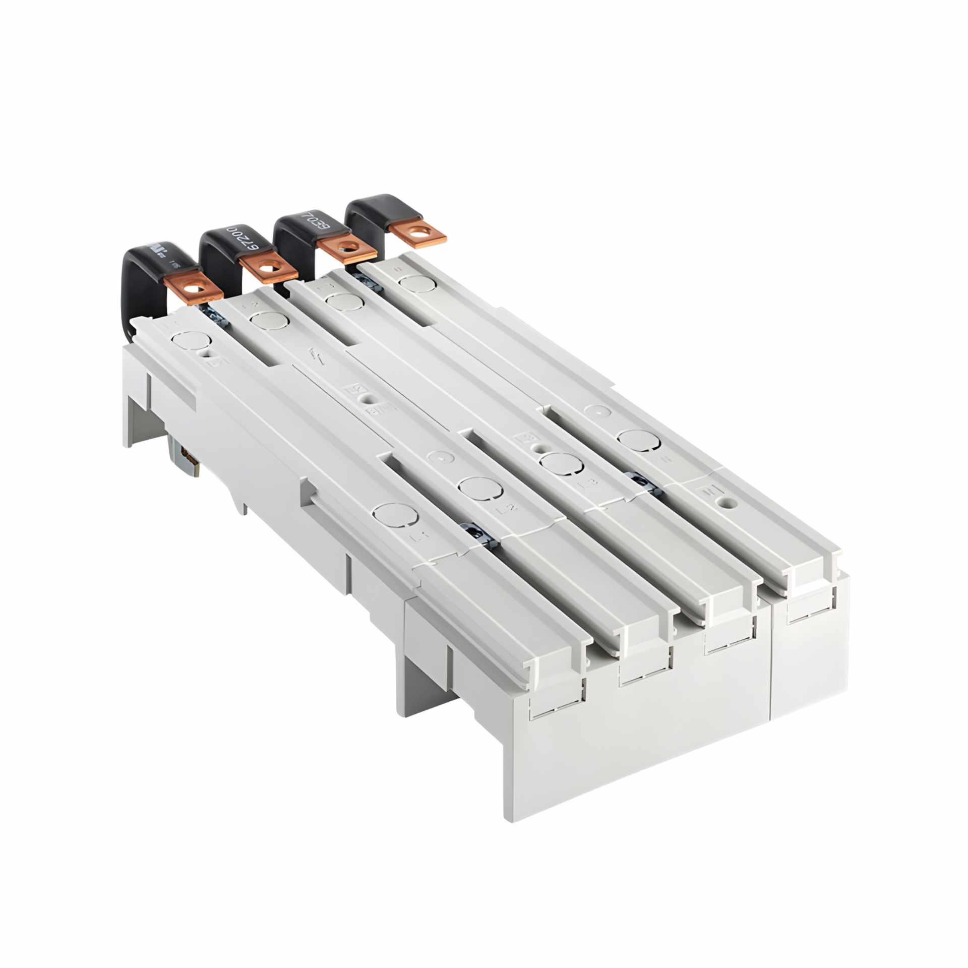 4P adaptateur de jeu de barres 250 A, avec éclisse CU, 140x260mm