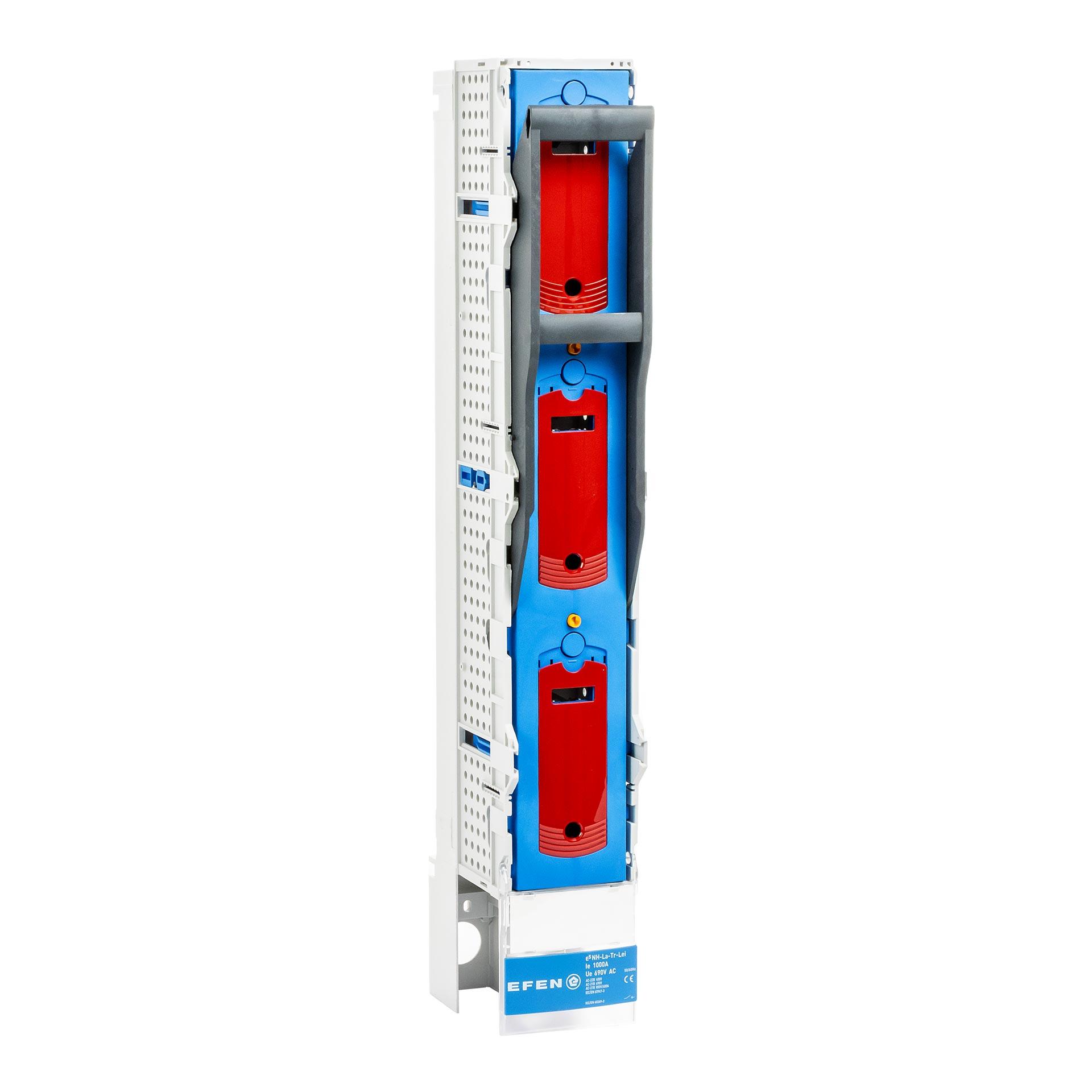 NH disconnection strip size 3, 3P, 185 mm (1-pole switchable) 1000A incl. disconnector blade, internal connection, U6