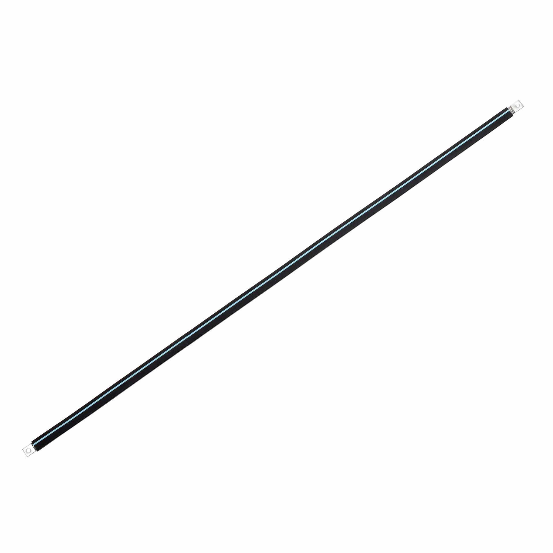 Insulated connection lug made of tinned copper braid L:1230mm 50mm2, 250A, 2x M10, halogen-free
