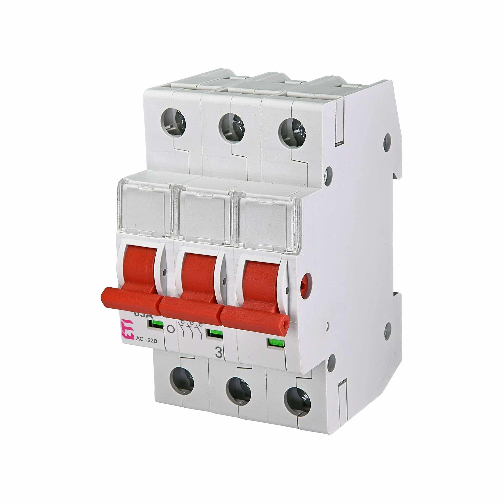 REG Lasttrennschalter 3-polig, 1-63A, Typ SV 363 REG Lasttrennschalter 3-polig, 1-63A, Typ SV 363