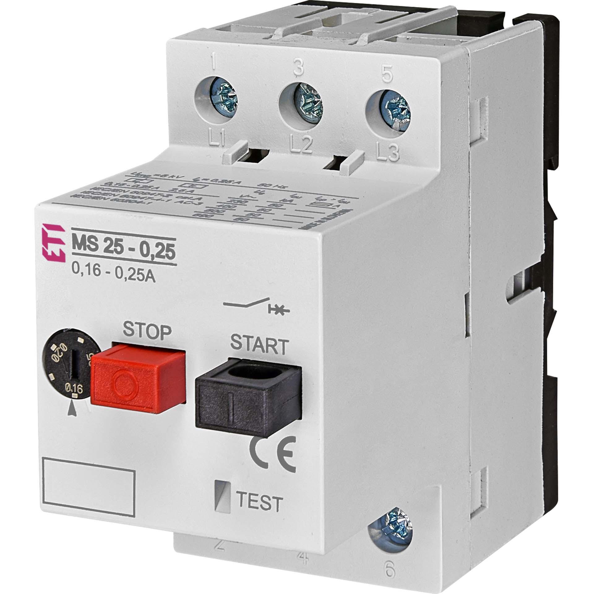 Motor protection switch MS25 / 0.16 - 0.25A