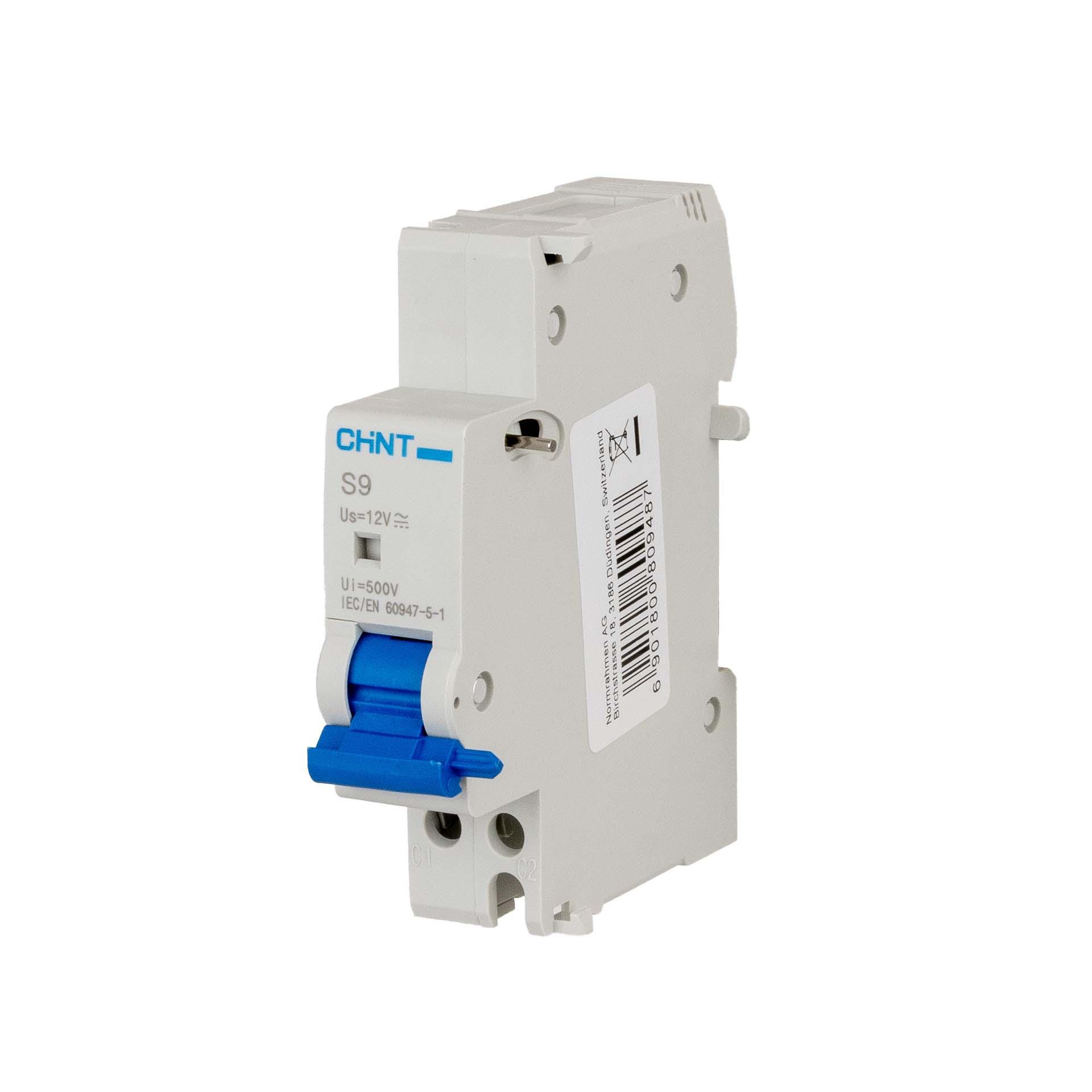 Chint Déclencheur à émission de courant - rail DIN (REG), AC/DC 12V, Type S9
