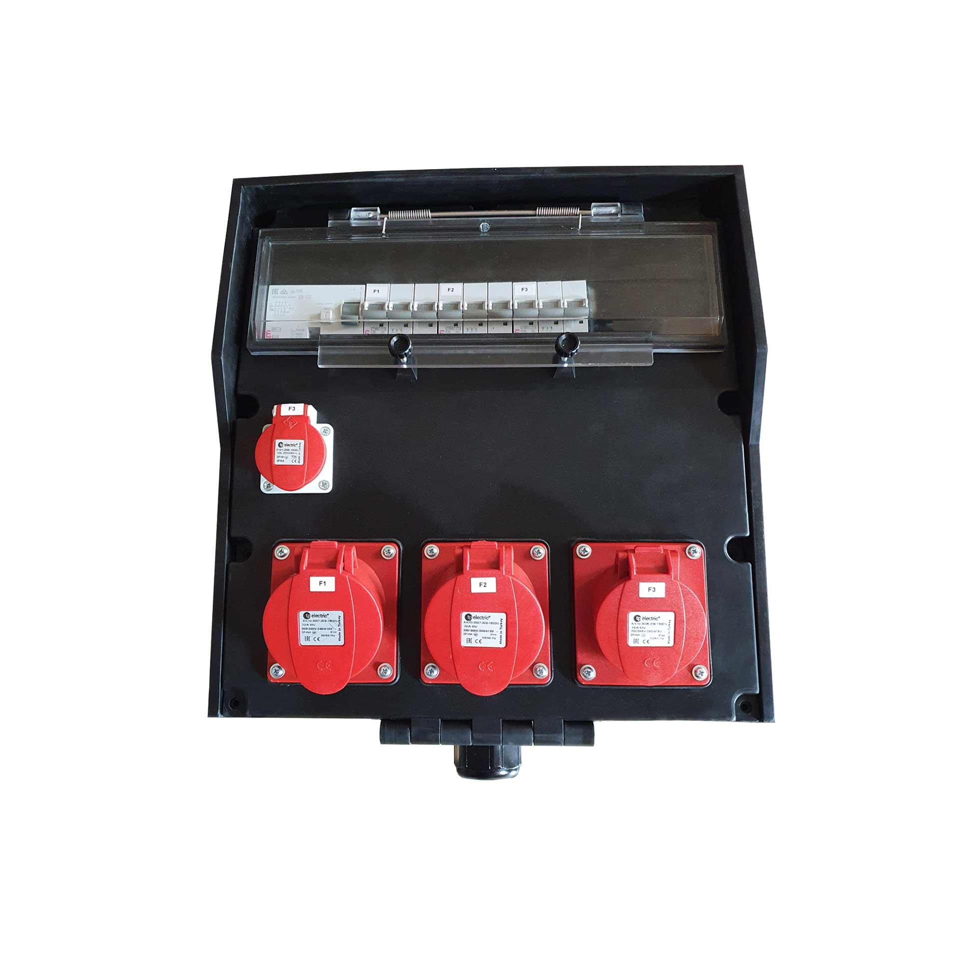 Hard rubber site power distributor 371S-04 63A