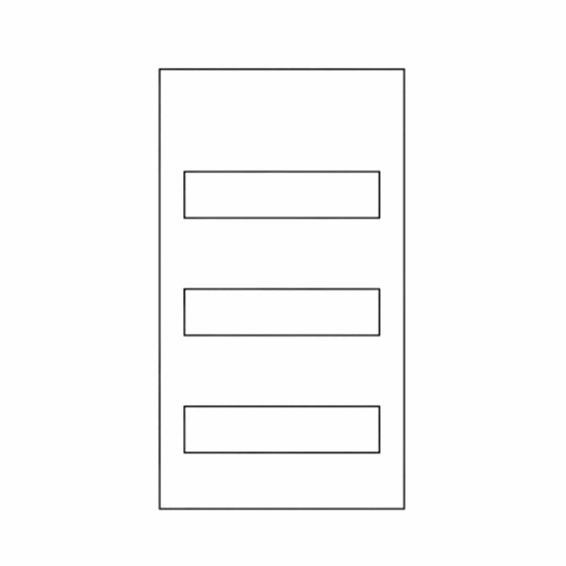Abdeckplatte HG mit 3 Ausschnitte 250x450x4mm