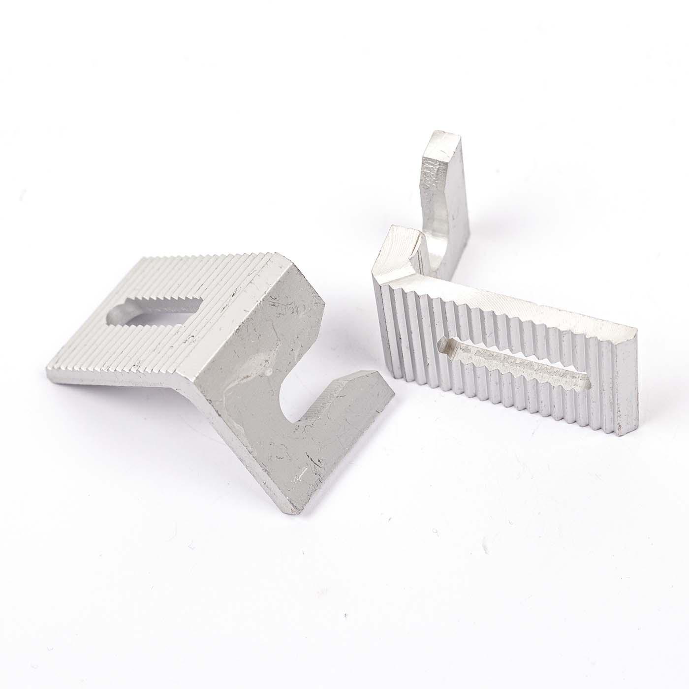 AZ 28 L Left-hand wall mounting bracket made of aluminium with louvre