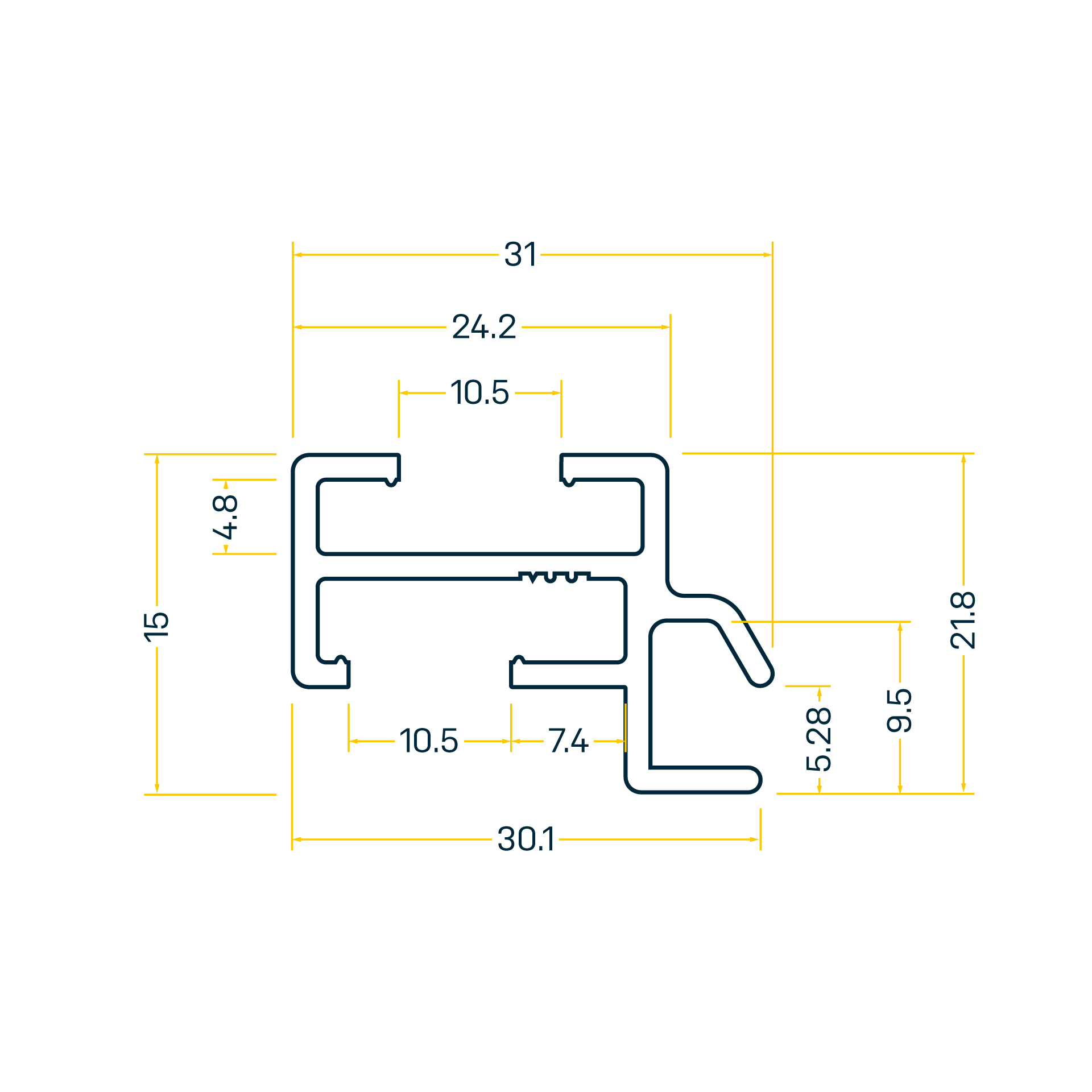GA295 BS.31_7 mm Flangia