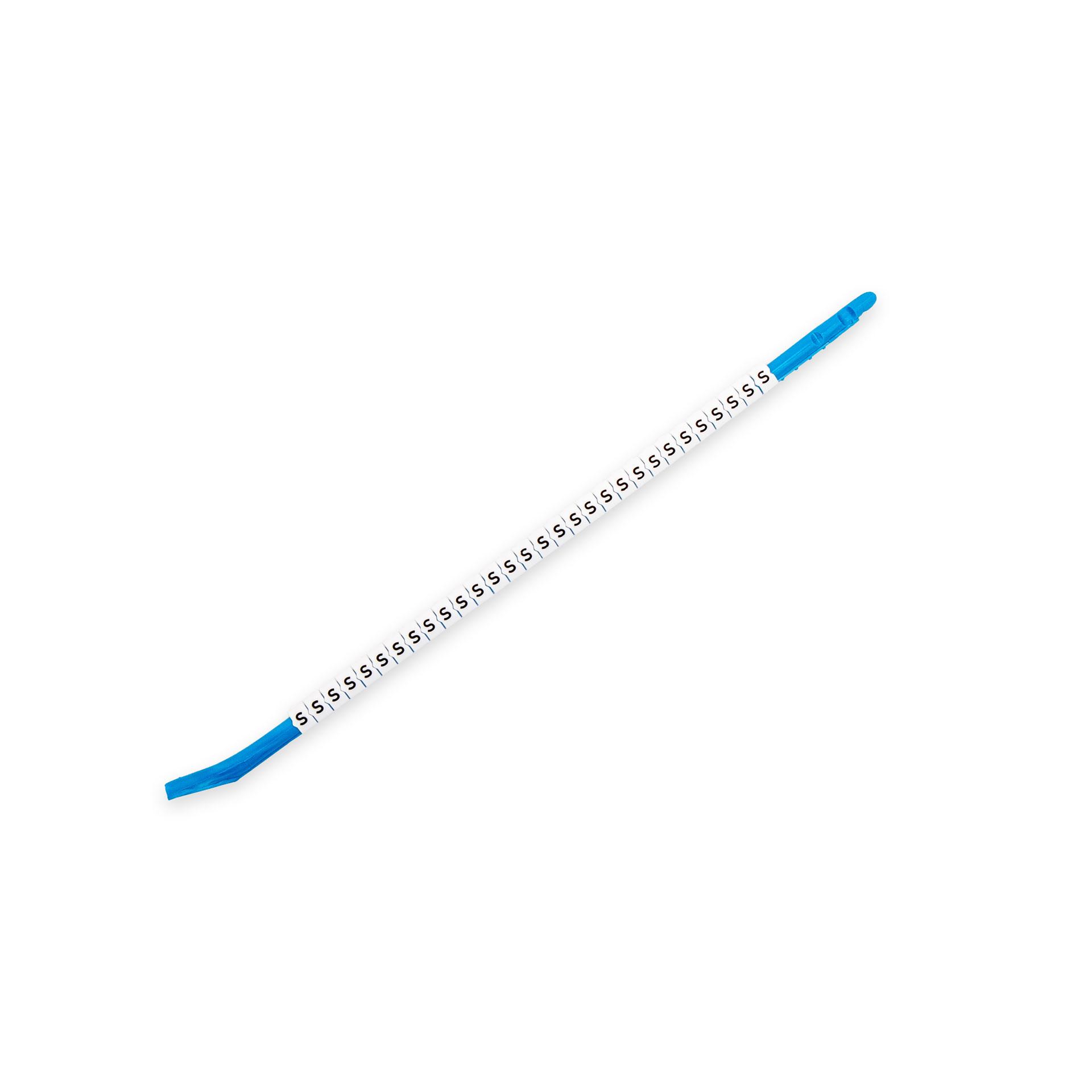 Marking sleeves "S", 1.5 - 2.5mm2, white, pack of 300 pieces