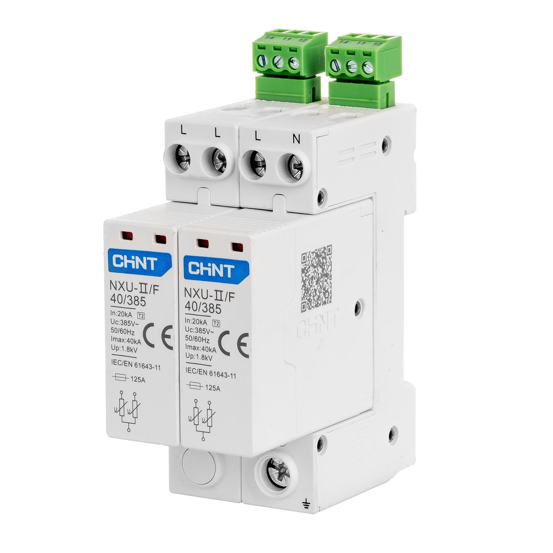 Chint Überspannungsableiter Typ 2, NXU-2 385V/40kA, 4+0 RC, (TN-S)