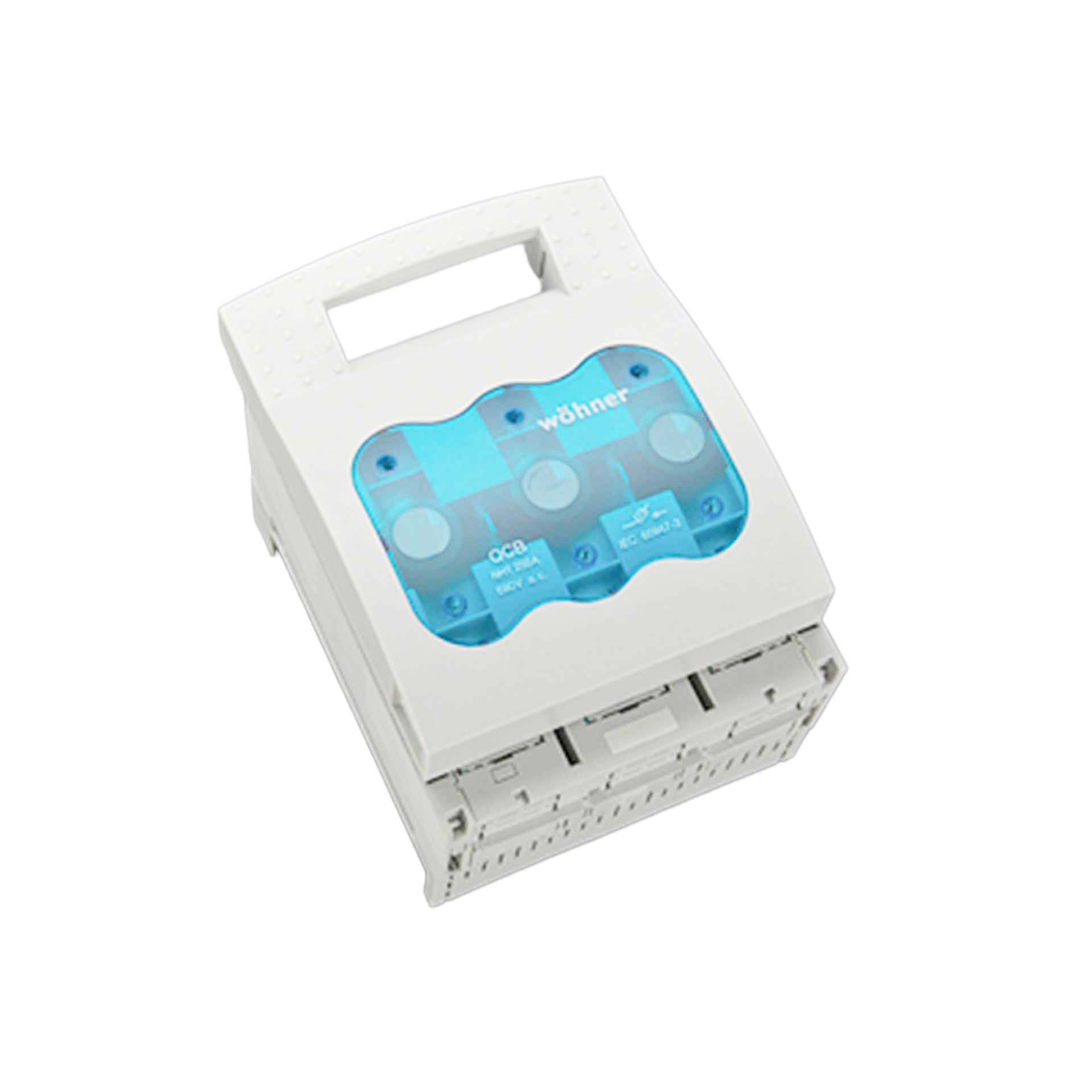 Sezionatore con fusibile NH taglia 1, 3P, 60mm, M10, max. 250A, connessione superiore o inferiore Sezionatore con fusibile NH taglia 1, 3P, 60mm, M10, max. 250A, connessione superiore o inferiore