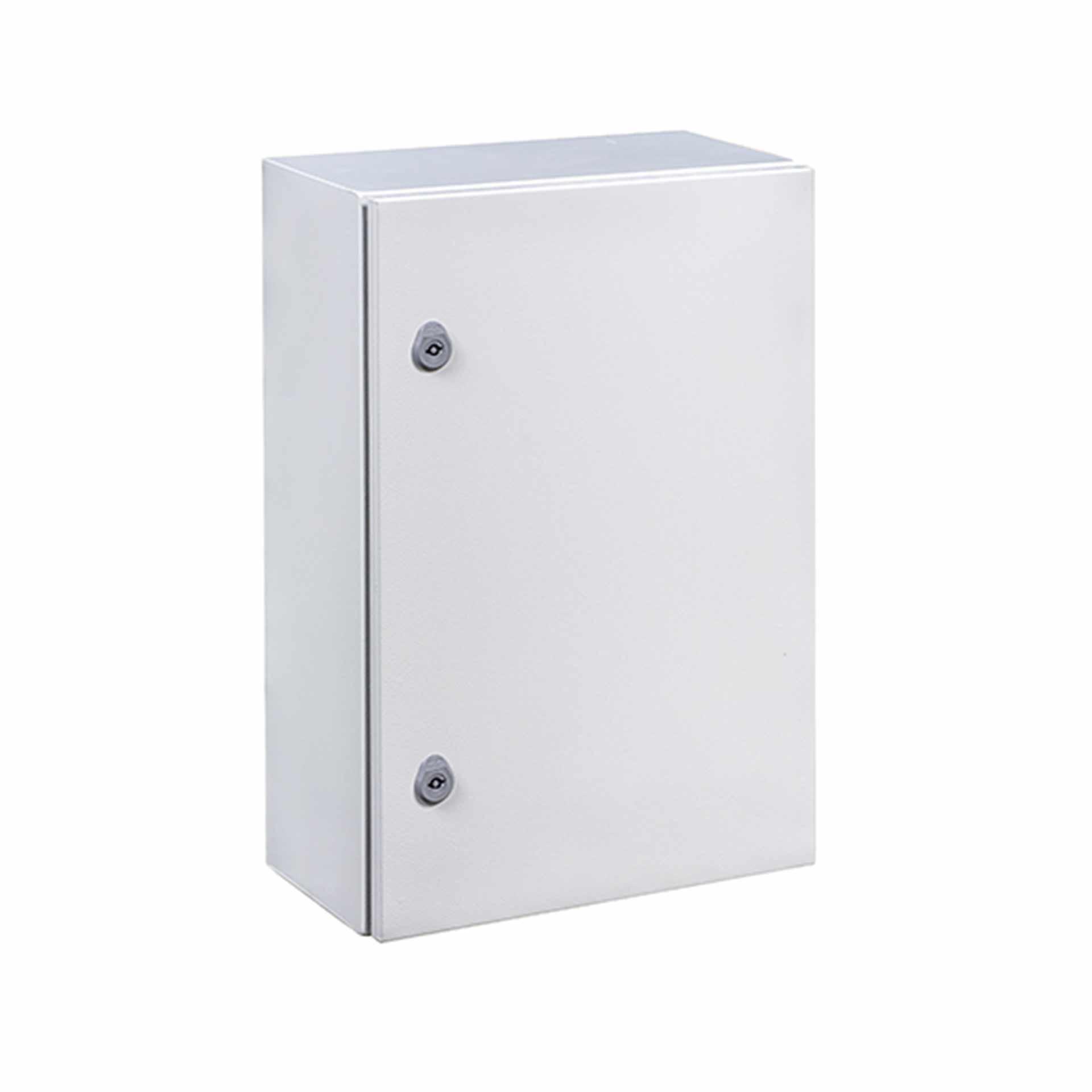 Wall-mounted enclosure IP66, RAL 7035, WxHxD 400x800x300mm, without mounting plate