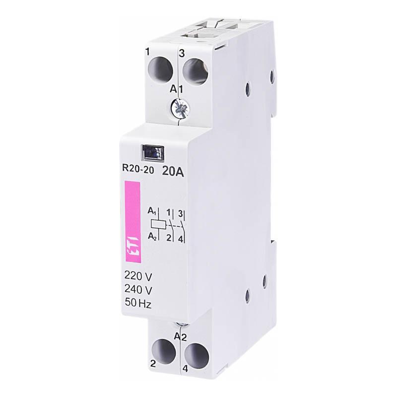 Installation contactor 1-pole, 20A (AC1, 230V), RD20-01 24V AC/DC