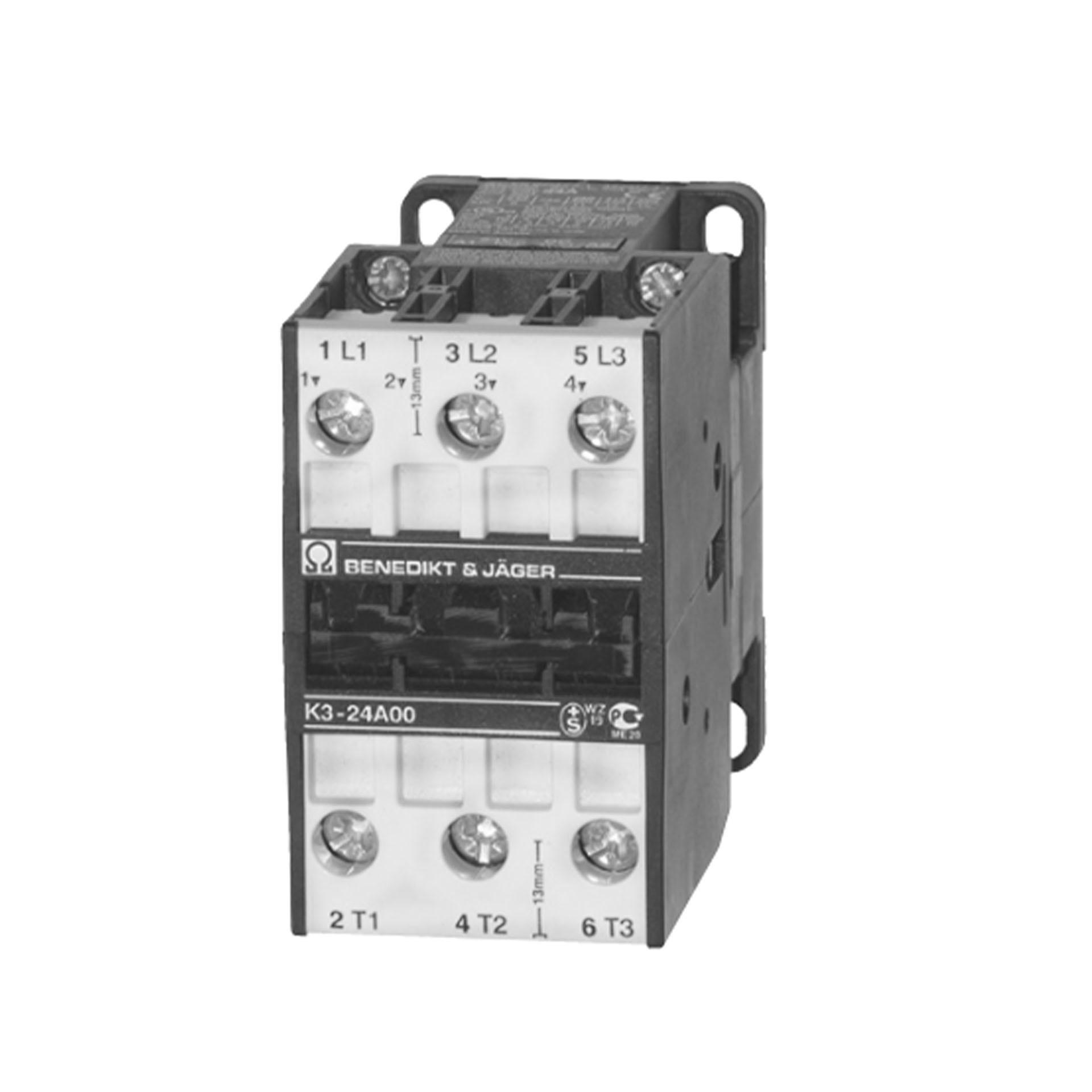 Contattore, 3 poli, 3S, 80A AC1, K3-40A00 400V AC