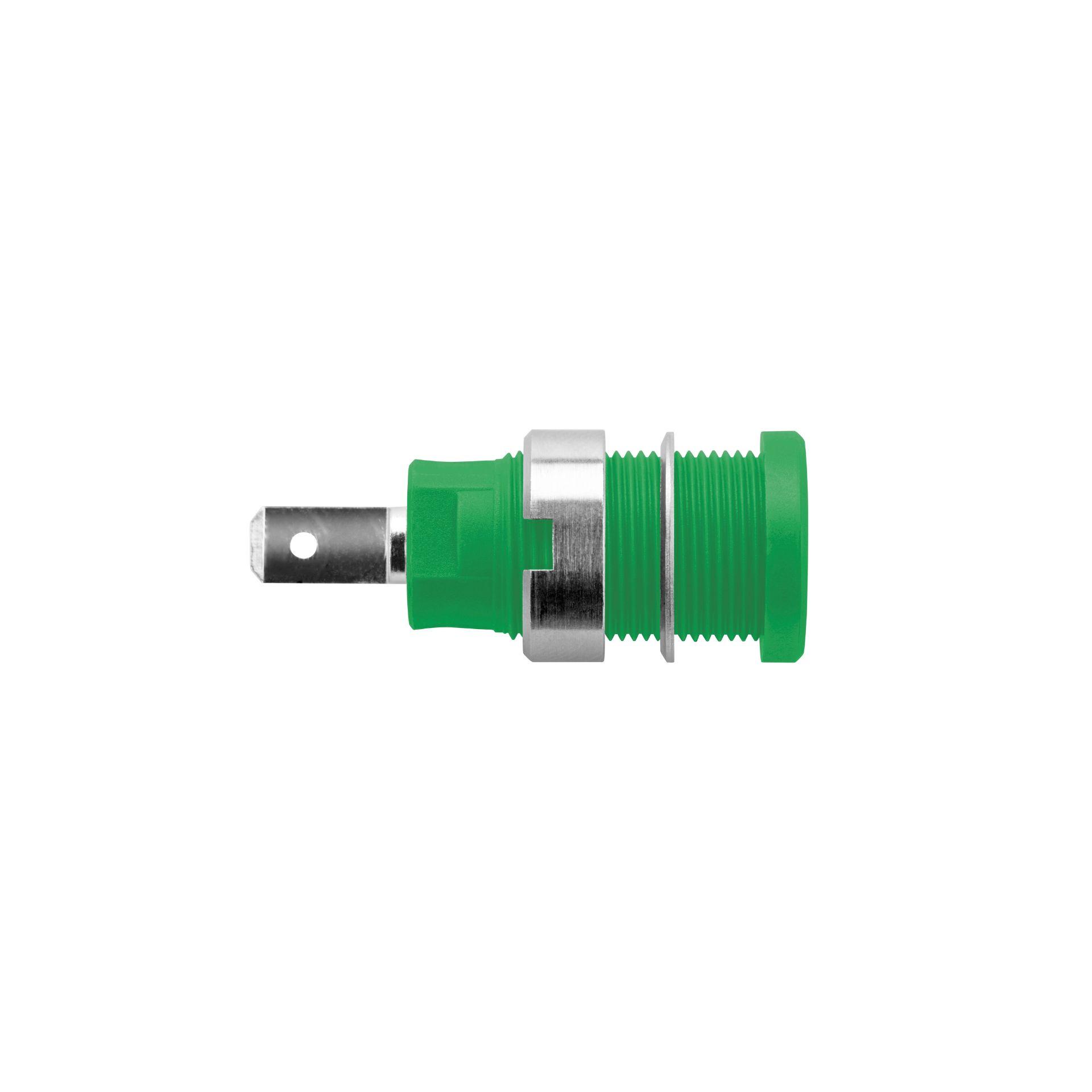 Sicherheits-Einbaubuchse ø 4mm, grün