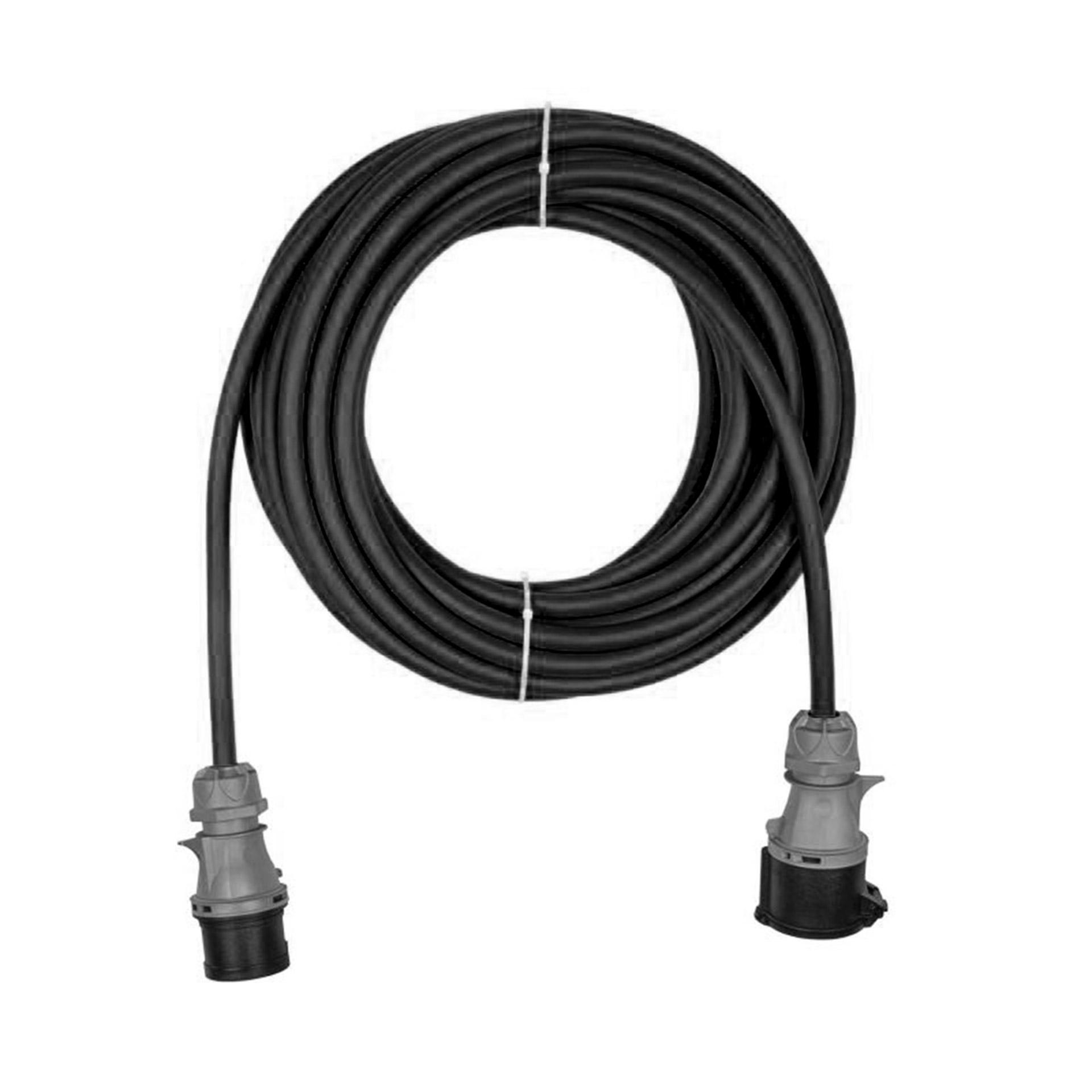 Ralonge CEE 32A, 5P, 7h, IP44, GdV EPR 5x6mm2, longueur 25m