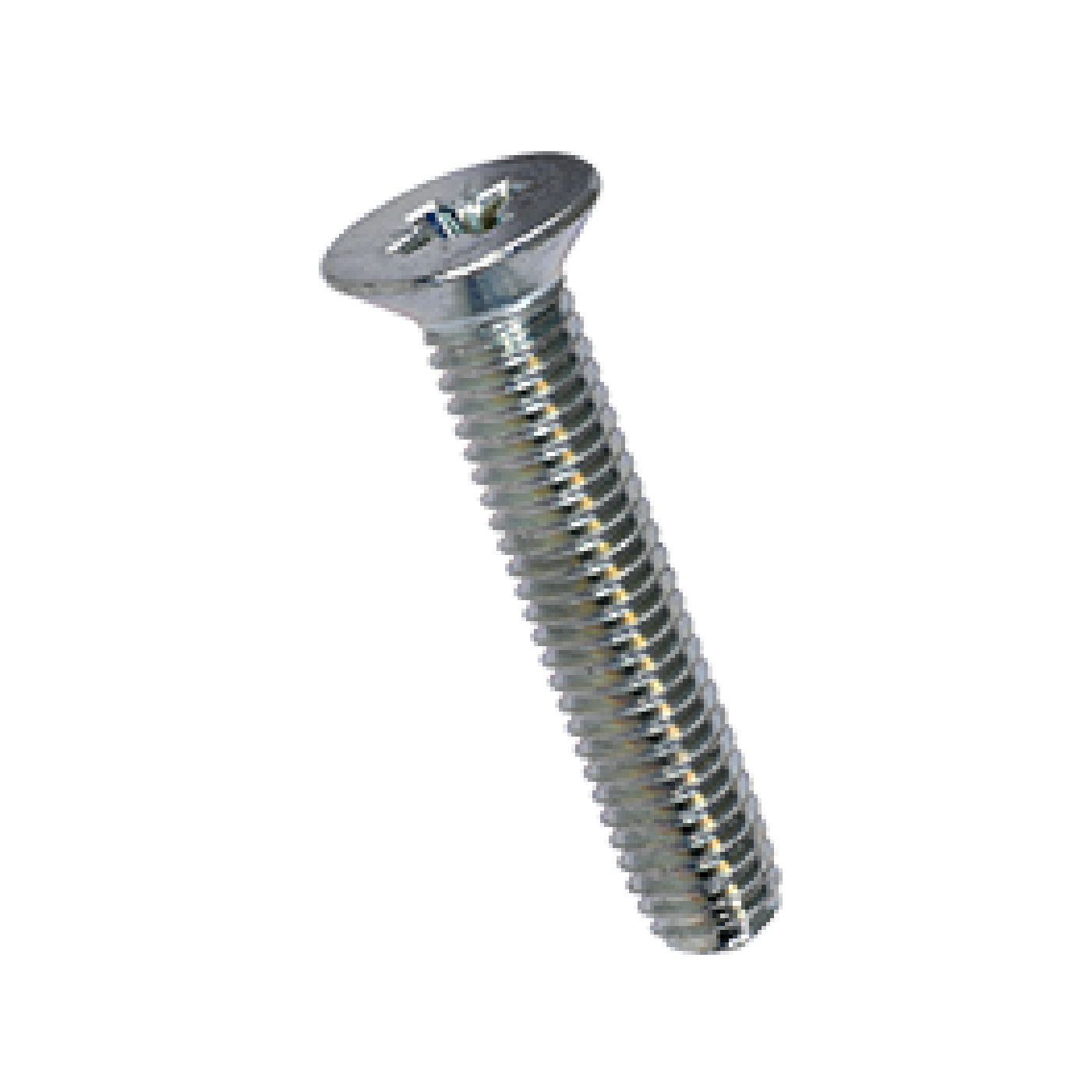 Thread-forming countersunk screws, M6 x 30mm, with metric thread and cross recess Pozidriv form Z