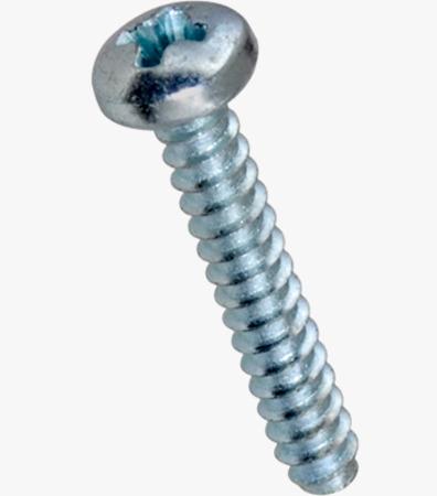 Vis à tôle à tête cylindrique bombée empreinte cruciforme Phillips forme H, bout plat forme F, ST