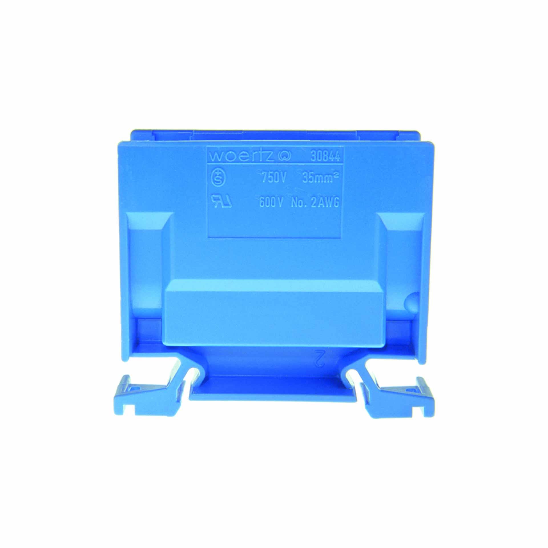Abzweigklemme DIN35 35mm², 2-Leiter, blau Abzweigklemme DIN35 35mm², 2-Leiter, blau