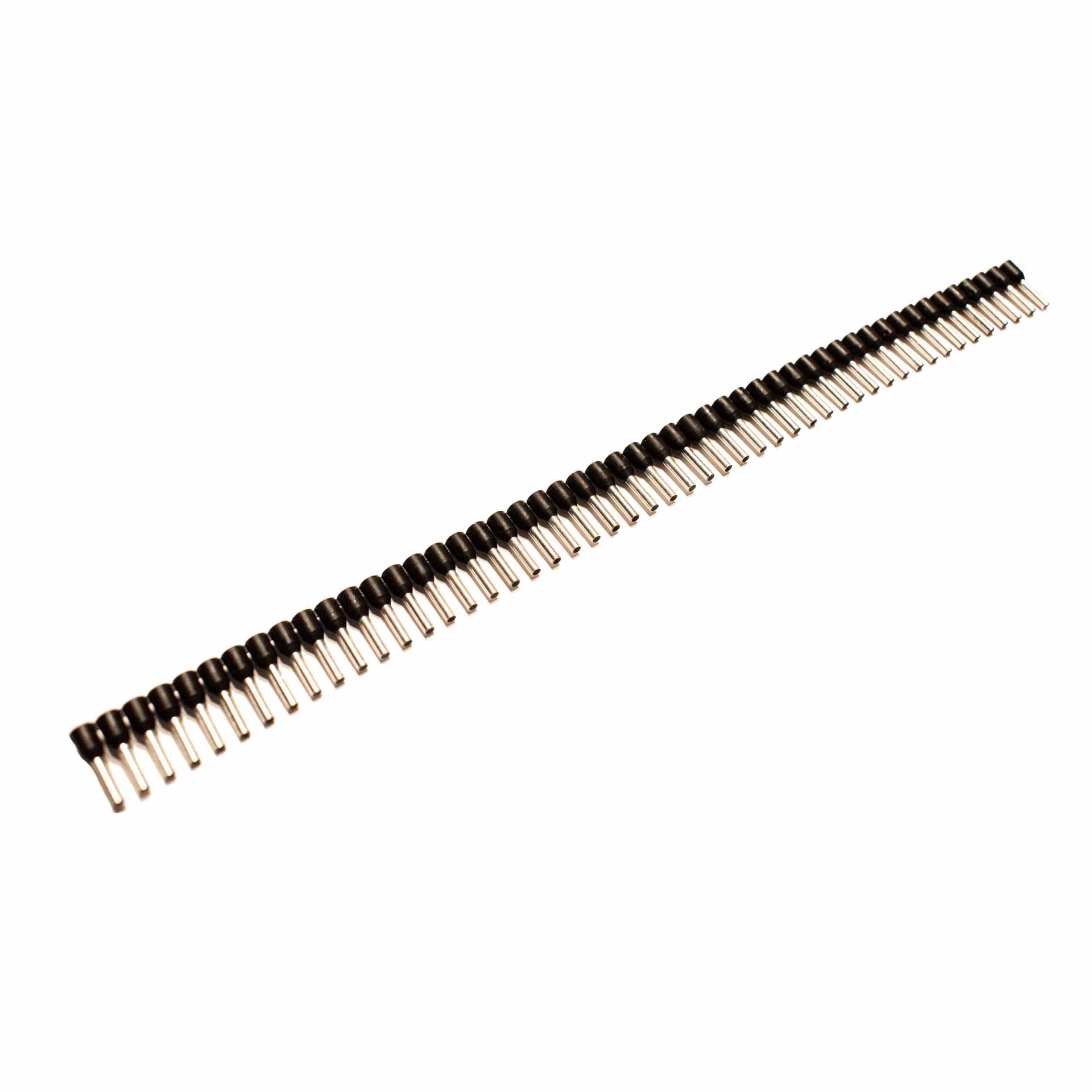 Isolierte Aderendhülsen (DIN & TE) in Streifenform / schwarz / 1.5mm² / 8mm