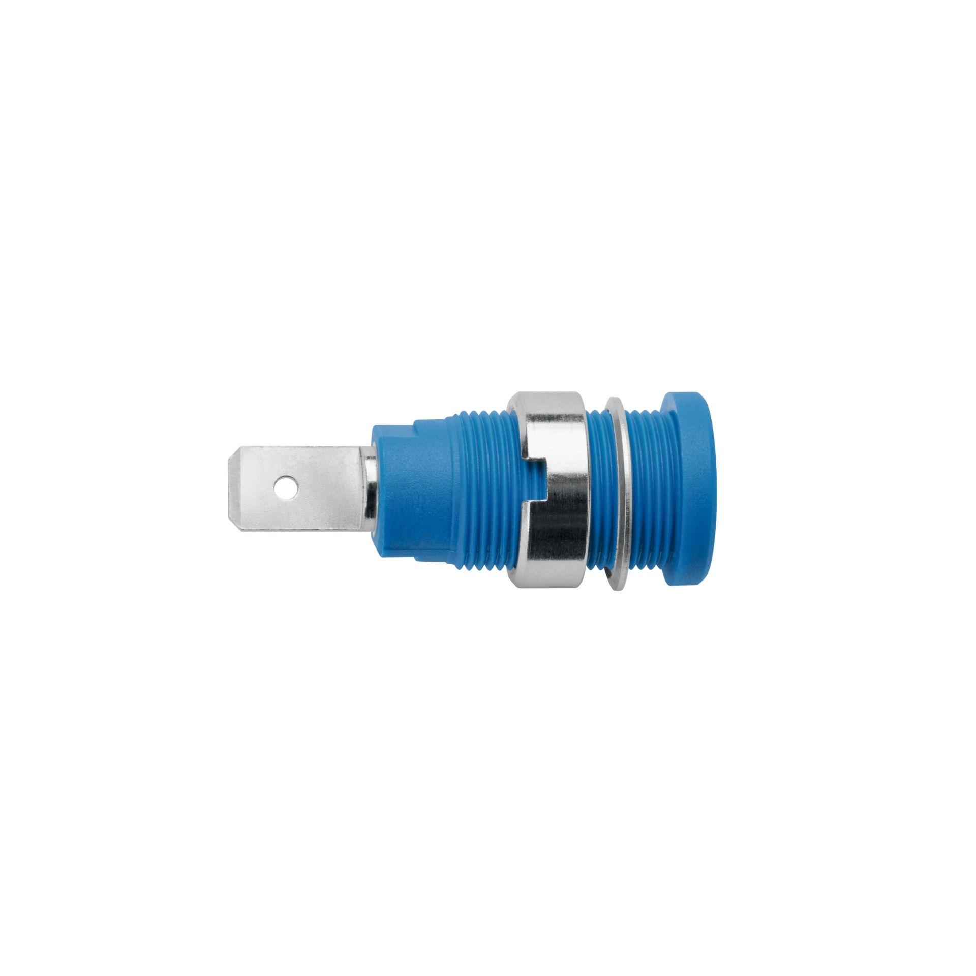 Presa di sicurezza integrata ø 4 mm, blu