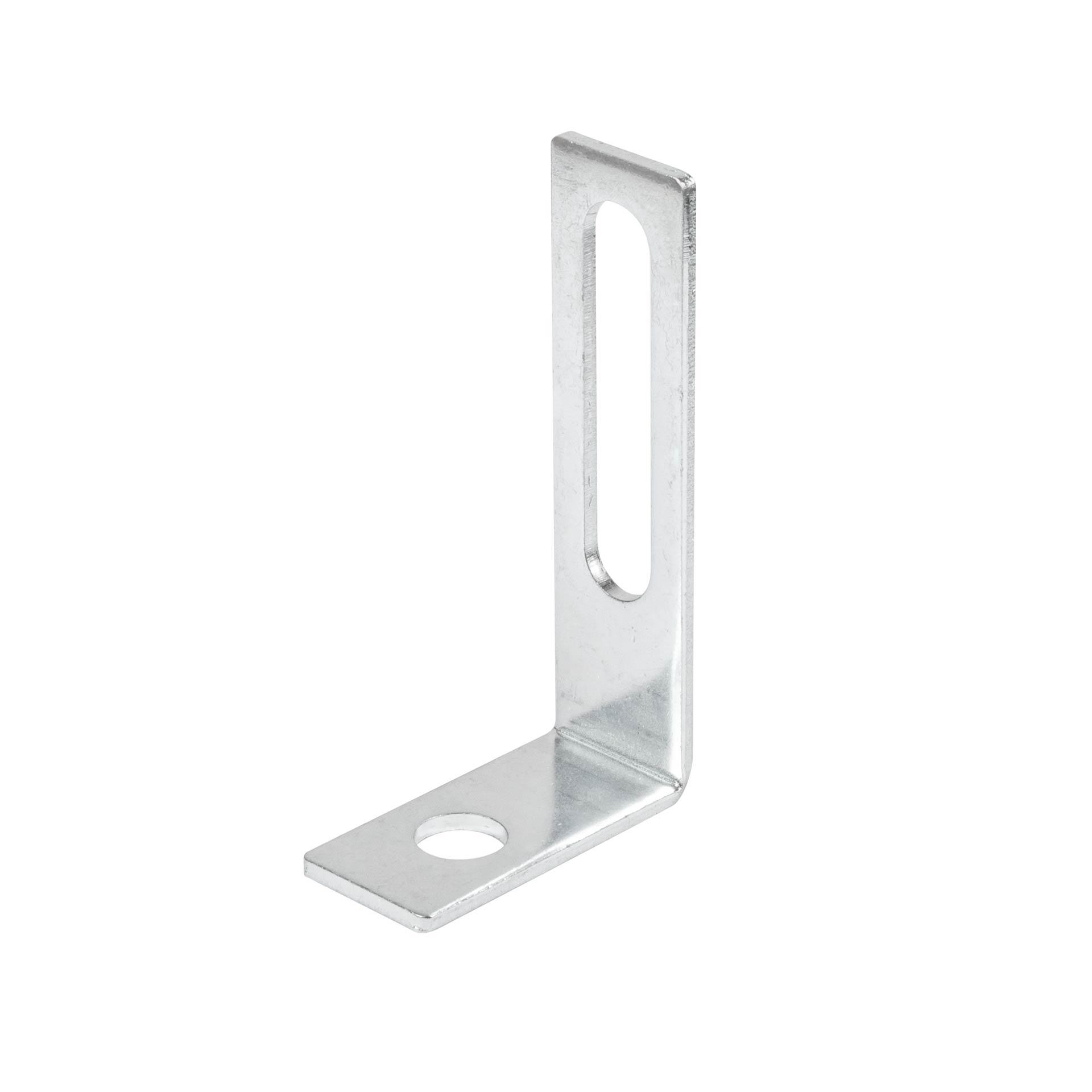 Steel wall mounting bracket, Ø 12.5mm slotted hole (60mm) / Ø 13mm, 95x25x55mm