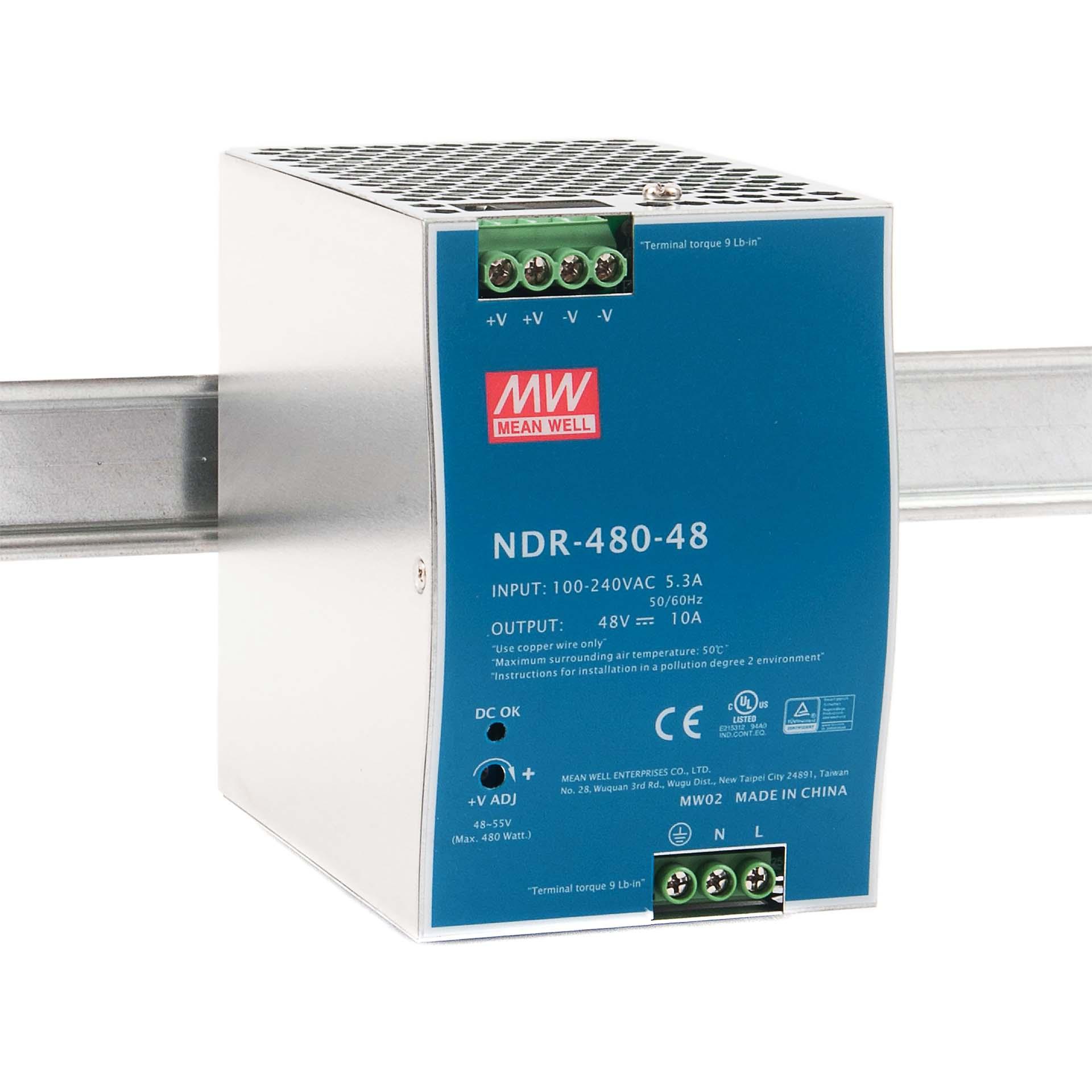 Netzteil Mean Well NDR-480-48, 48V DC, 10A, 480W