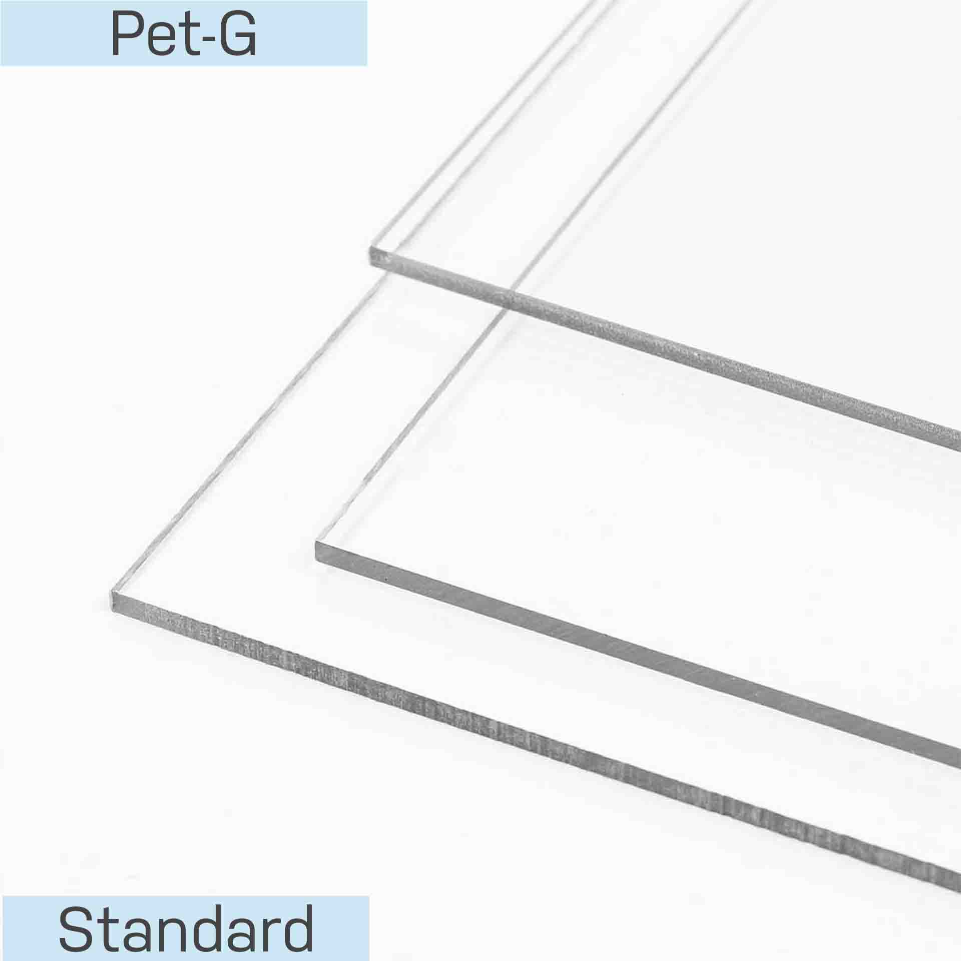 PET-G Abdeckplatte transparent, 2050x1250x4mm, Halogenfrei, beidseitig Schutzfolie, 2.57 m²
