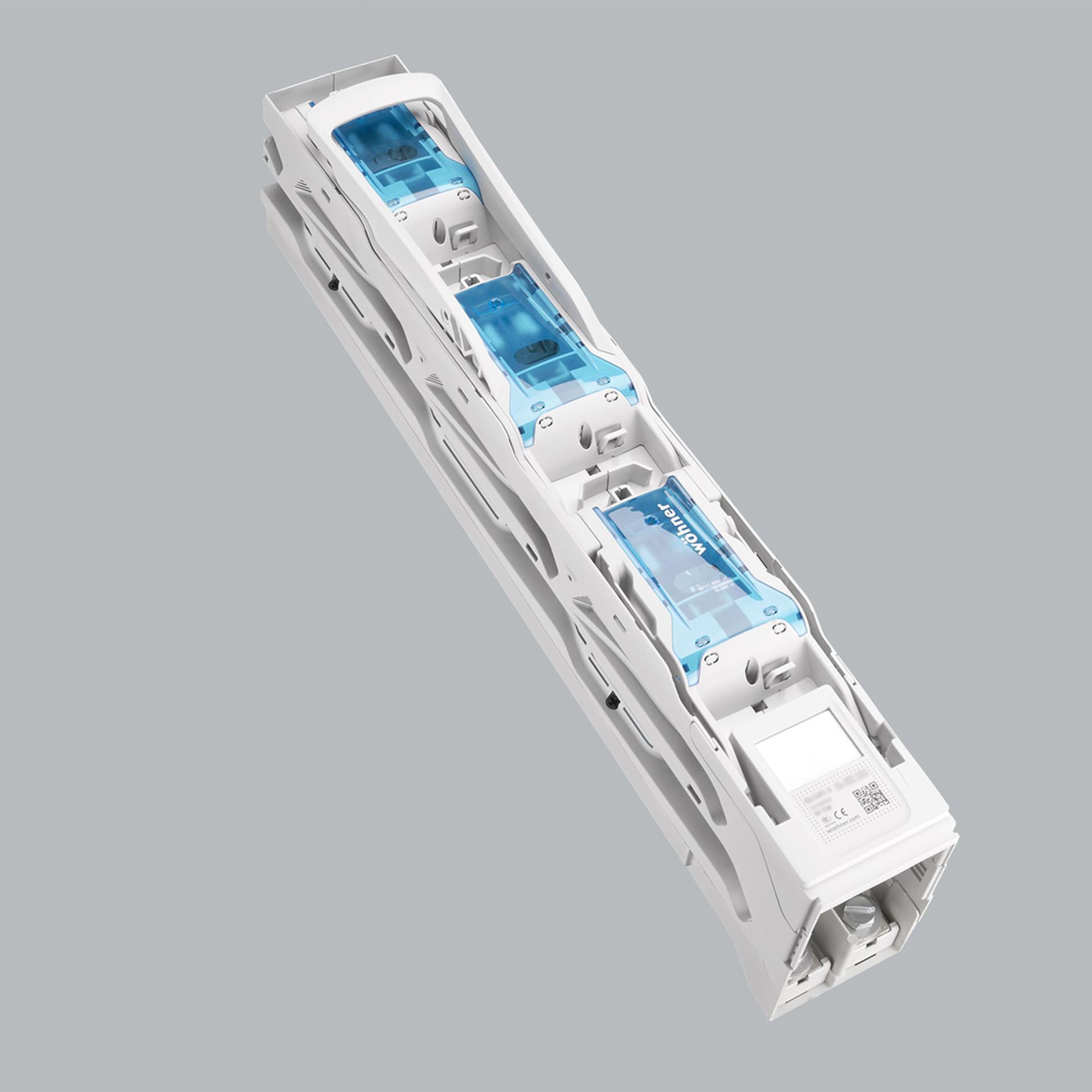 NH fuse-switch disconnectors size 1, 3P, 185mm, M12 (3-pole switchable)
