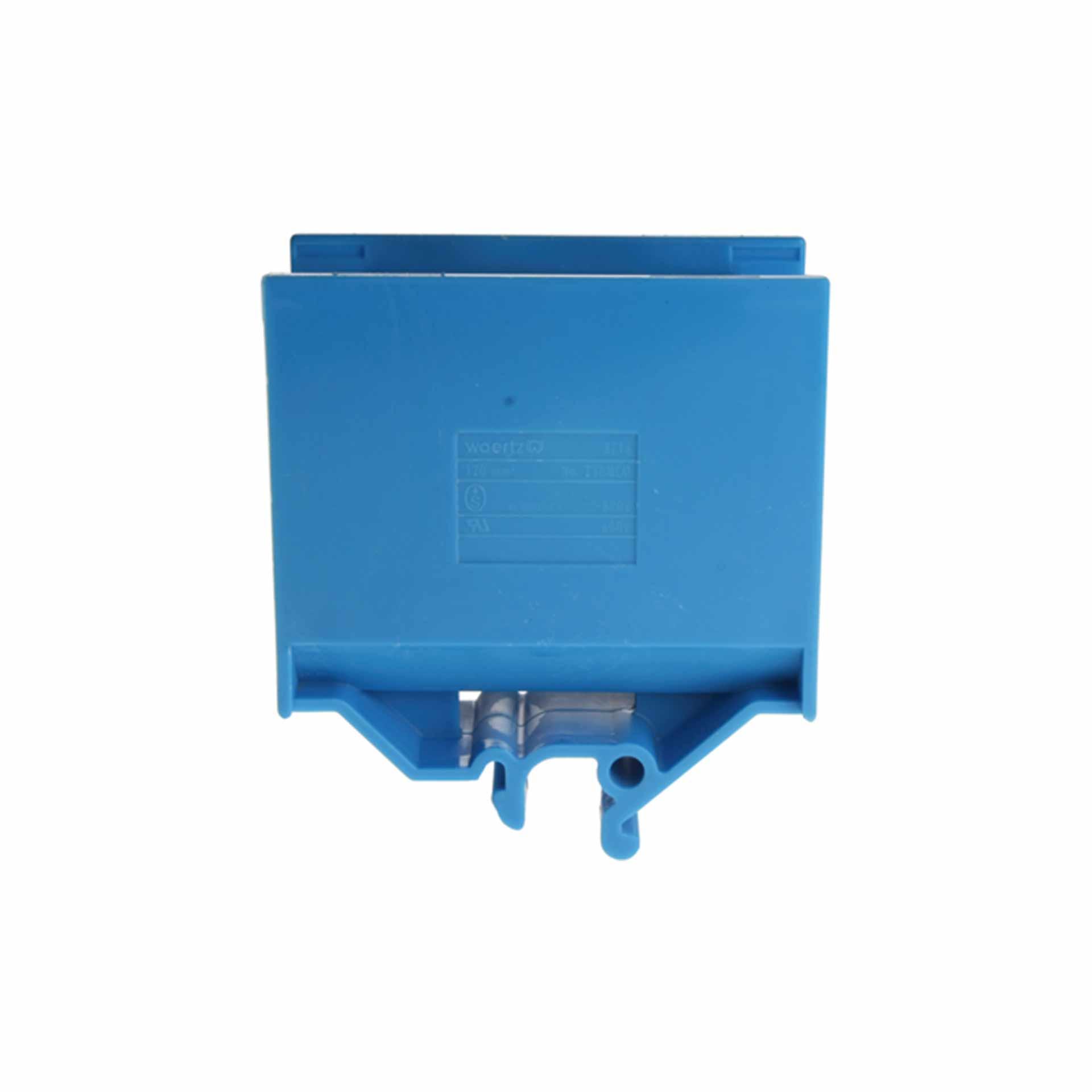 Branch terminal DIN32 120mm², 2-conductor, blue