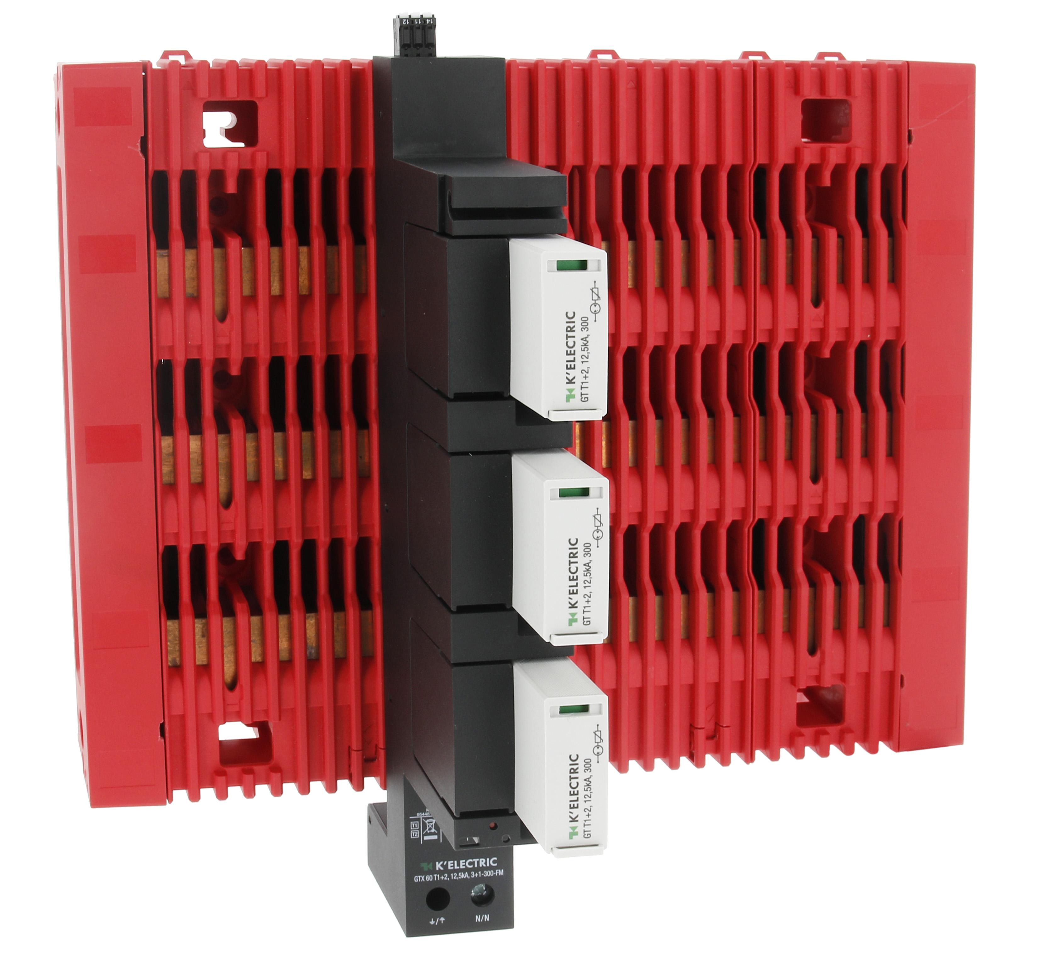 Parafoudre type 2, GTX60 300/12,5 3+1 RC, sans courant de fuite, Rittal RiLineX