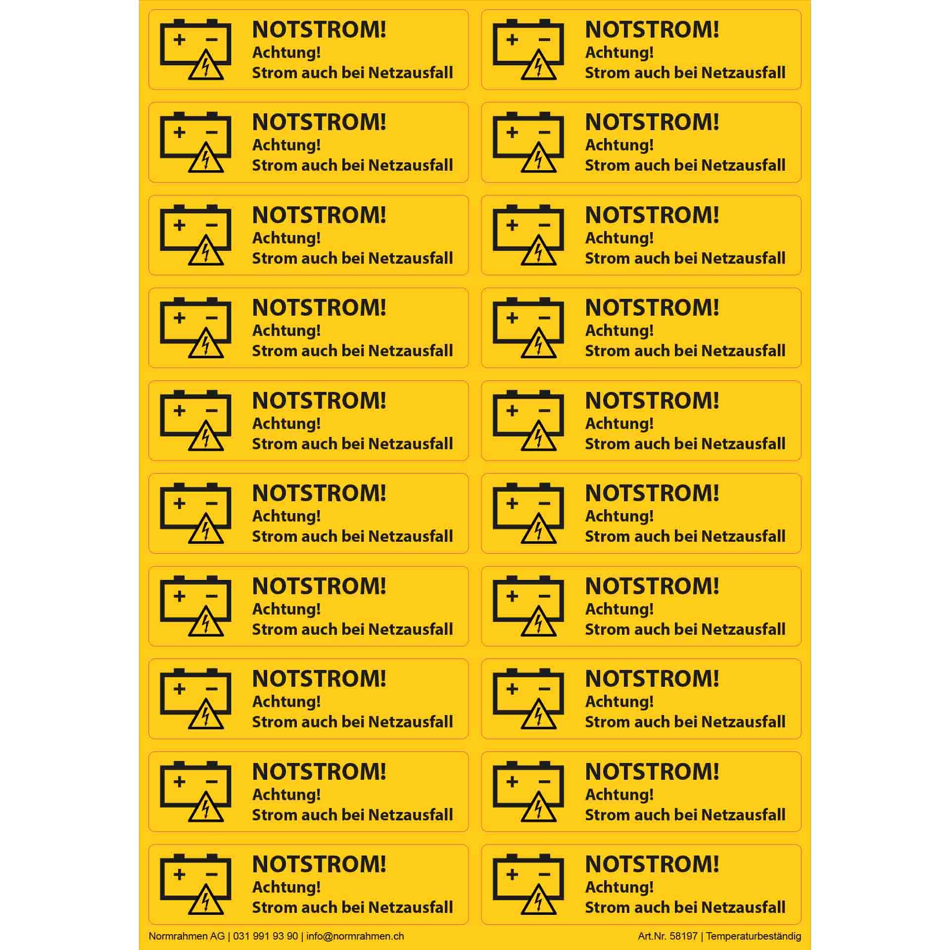 Attention! Tension externe en planche A4