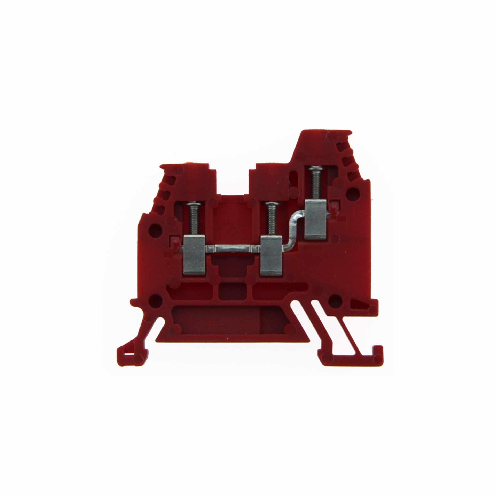 Y-Reihenklemme DIN35 2.5mm², 3-Leiter, rot